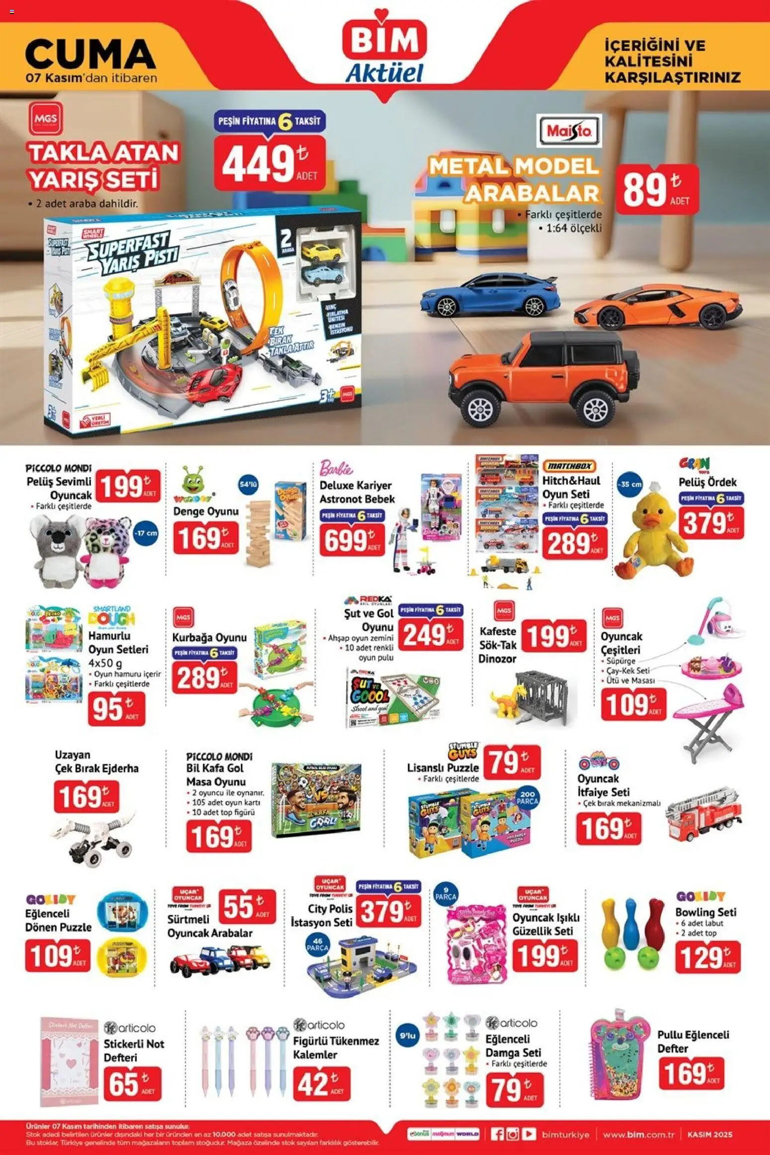 BİM Katalog Cuma - 07.11.2025 tarihinden itibaren geçerlidir | Sayfa: 4 | Ürünler: Masa, Oyuncu, Oyun, Ütü