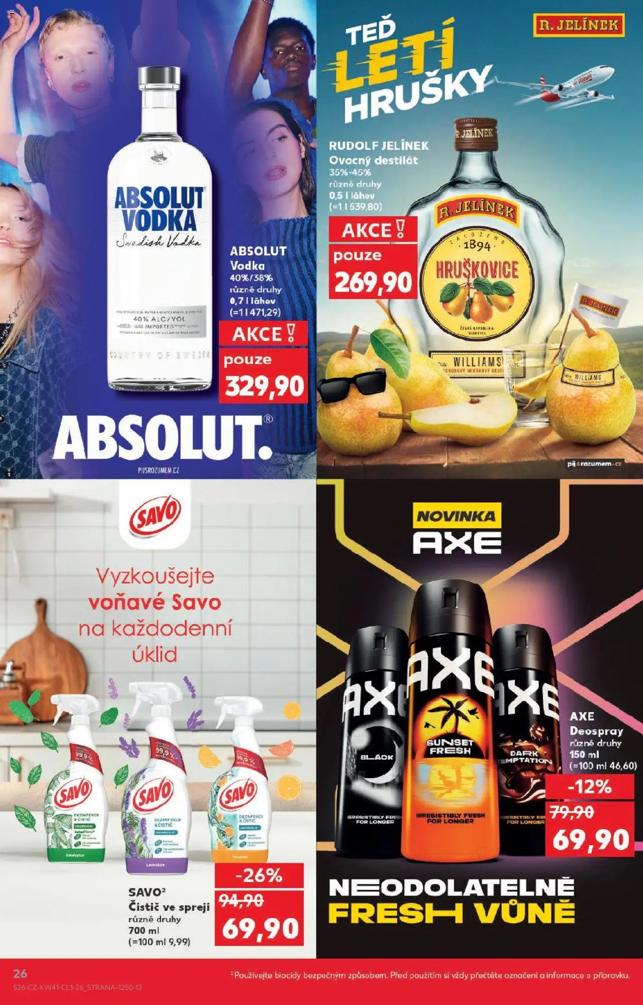 Kaufland leták - Praha 4 od 08.10.2025 | Strana: 26 | Produkty: Hruškovice, Hrušky, Brandy, Jelínek