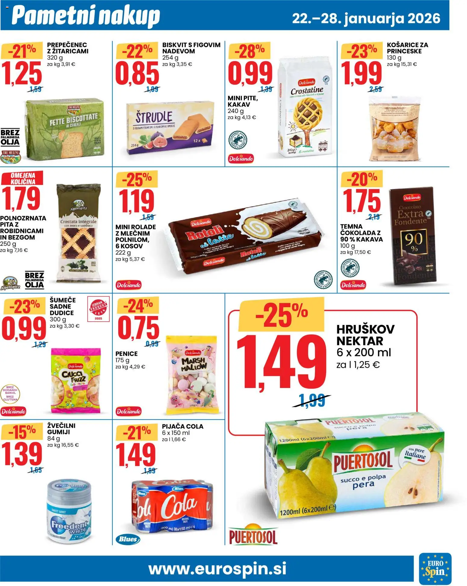 Novi Eurospin katalog ponudbe – veljaven od 22.01.2026 | Stran: 9 | Izdelki: Pita, Kakav, Cokolada