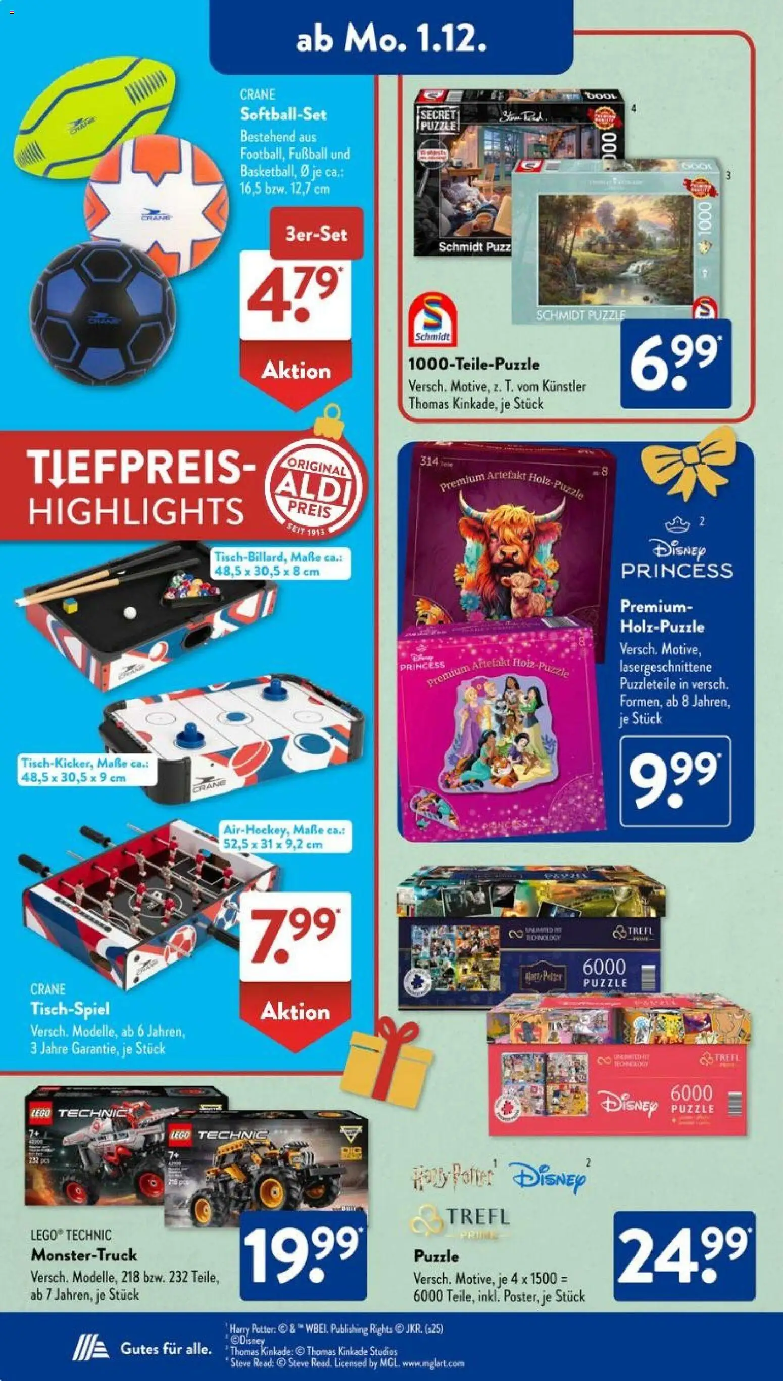 Aldi Süd Prospekt 	 – gültig ab 01.12.2025 | Seite: 4 | Produkte: Fußball