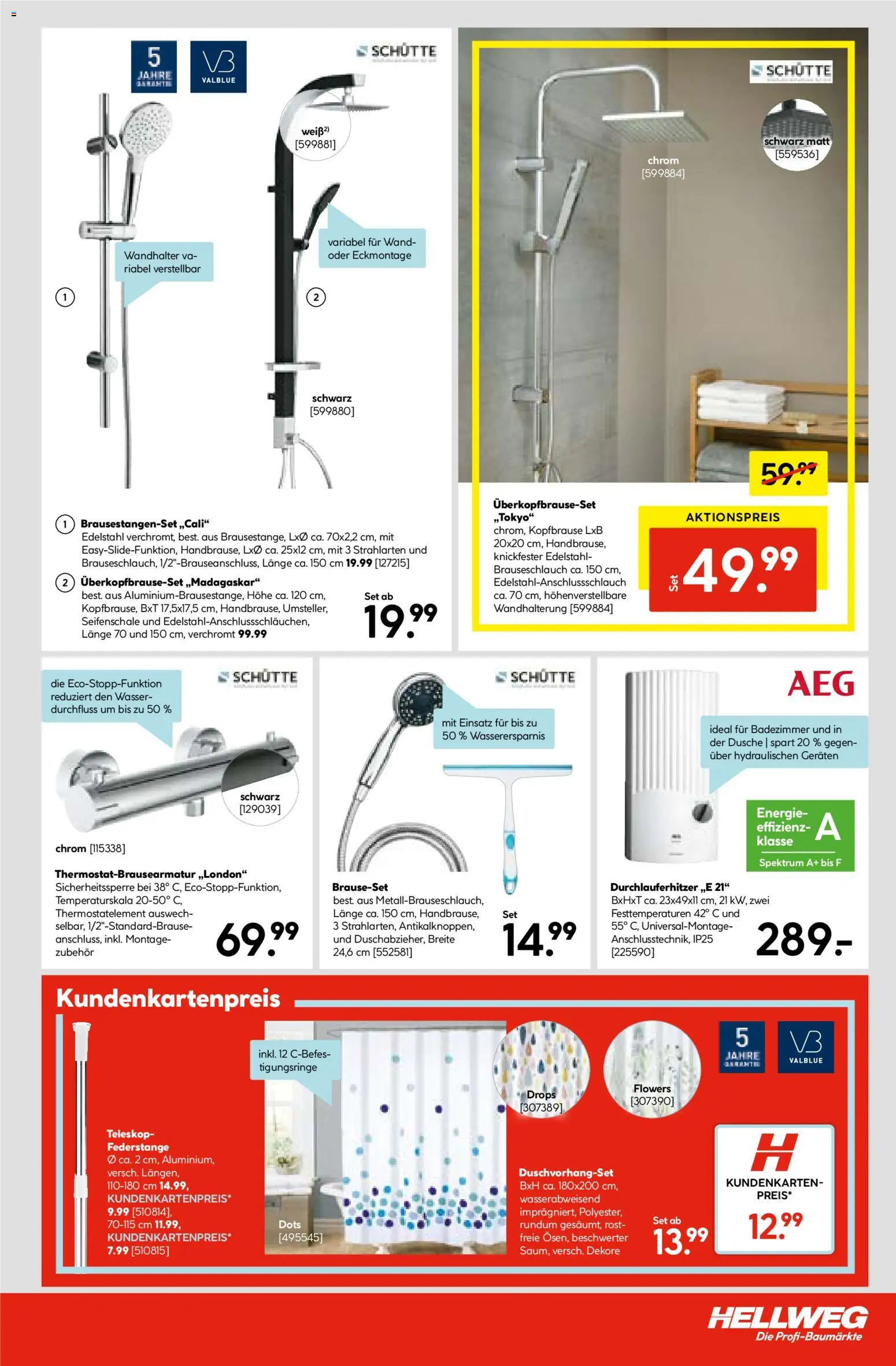 Hellweg Prospekt – gültig ab 03.11.2025 | Seite: 9 | Produkte: Dusche, Wasser