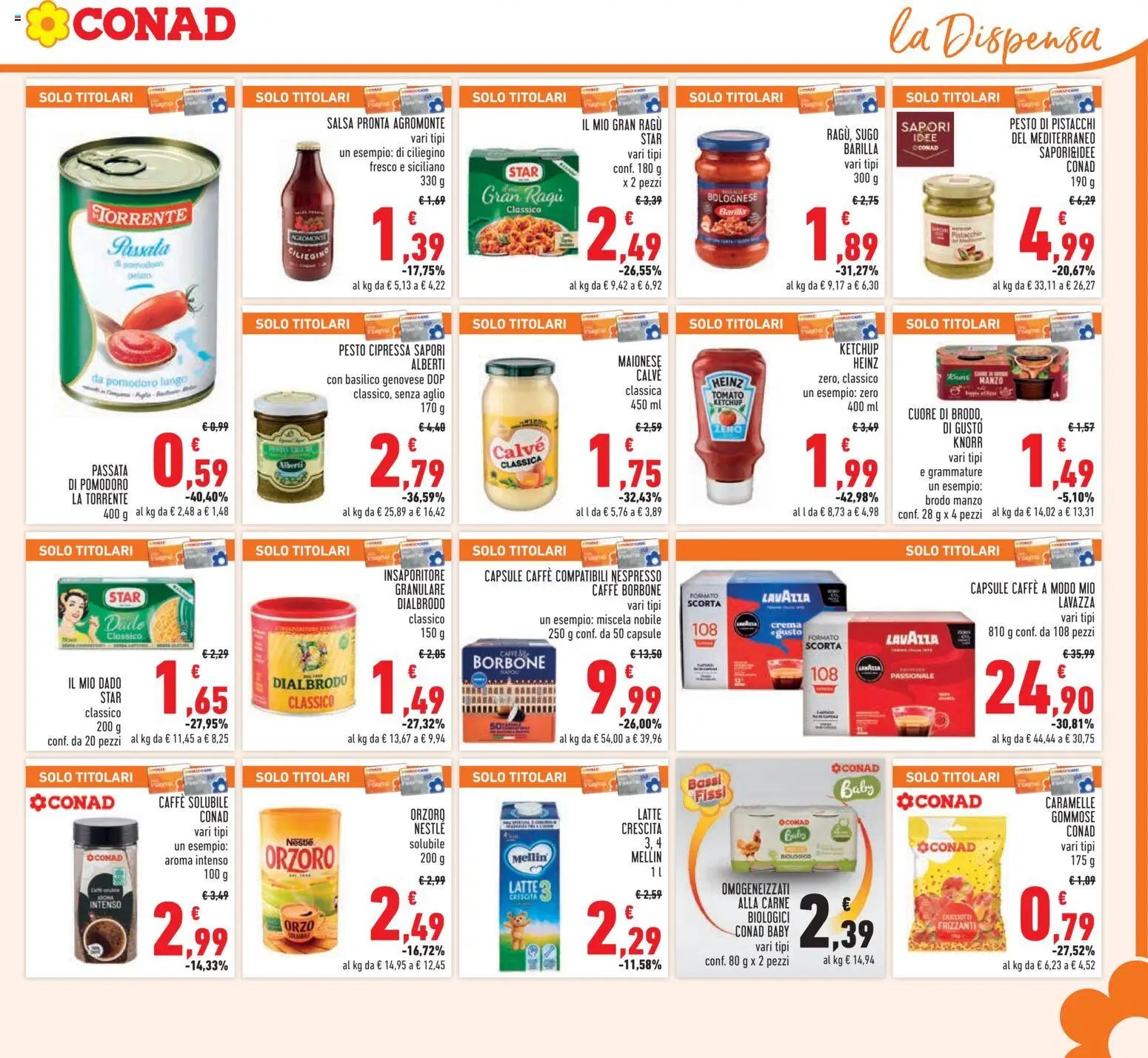 Volantino Conad del 29.01.2026 | Pagina: 19 | Prodotti: Crema, Pomodoro, Basilico, Pistacchi