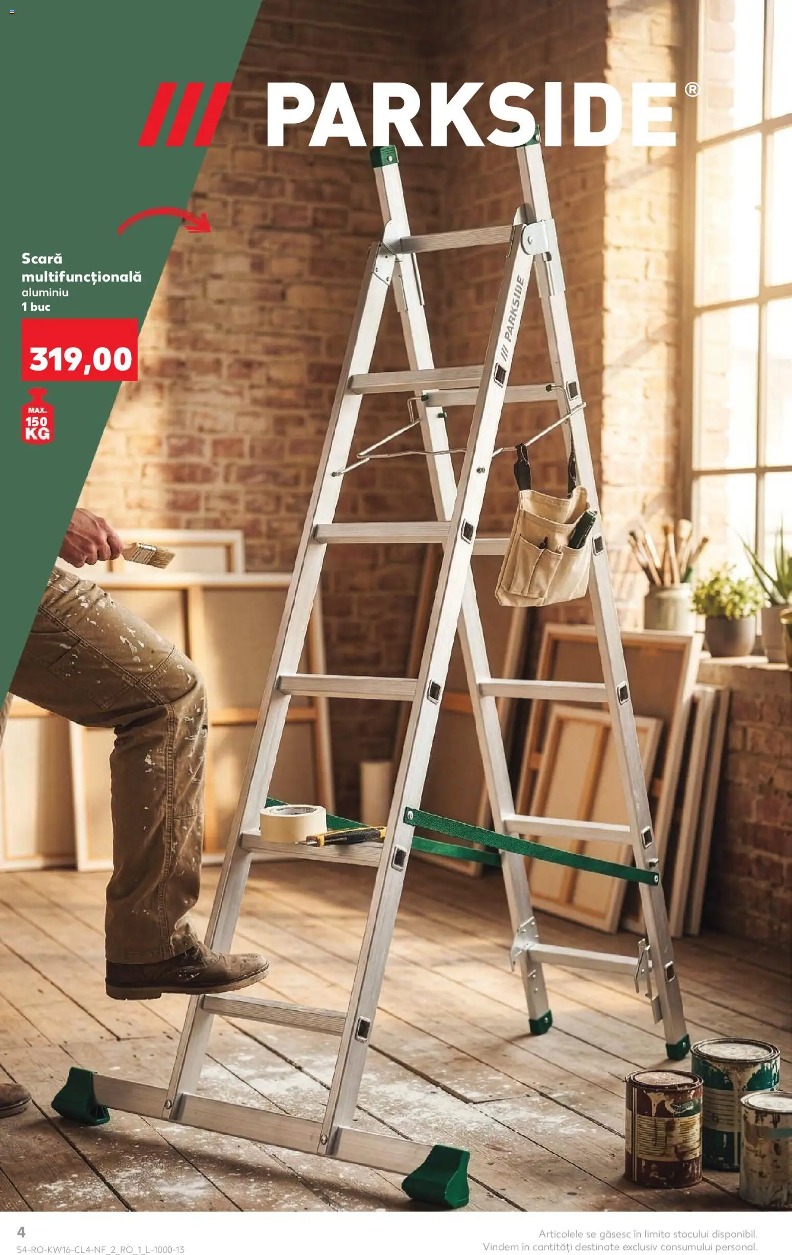 Noul catalog Kaufland – valabil de la 15.04.2026 | Pagină: 4 | Produse: Scară