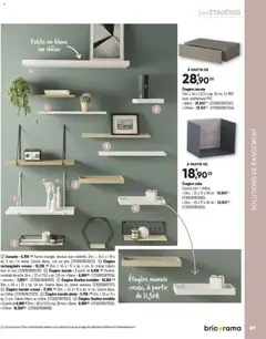 Bricorama - Prévisualisation de Bricorama Guide Projets Intérieurs valide à partir de 01.12.2025 | Page: 87 | Produits: Étagère murale, Étagère