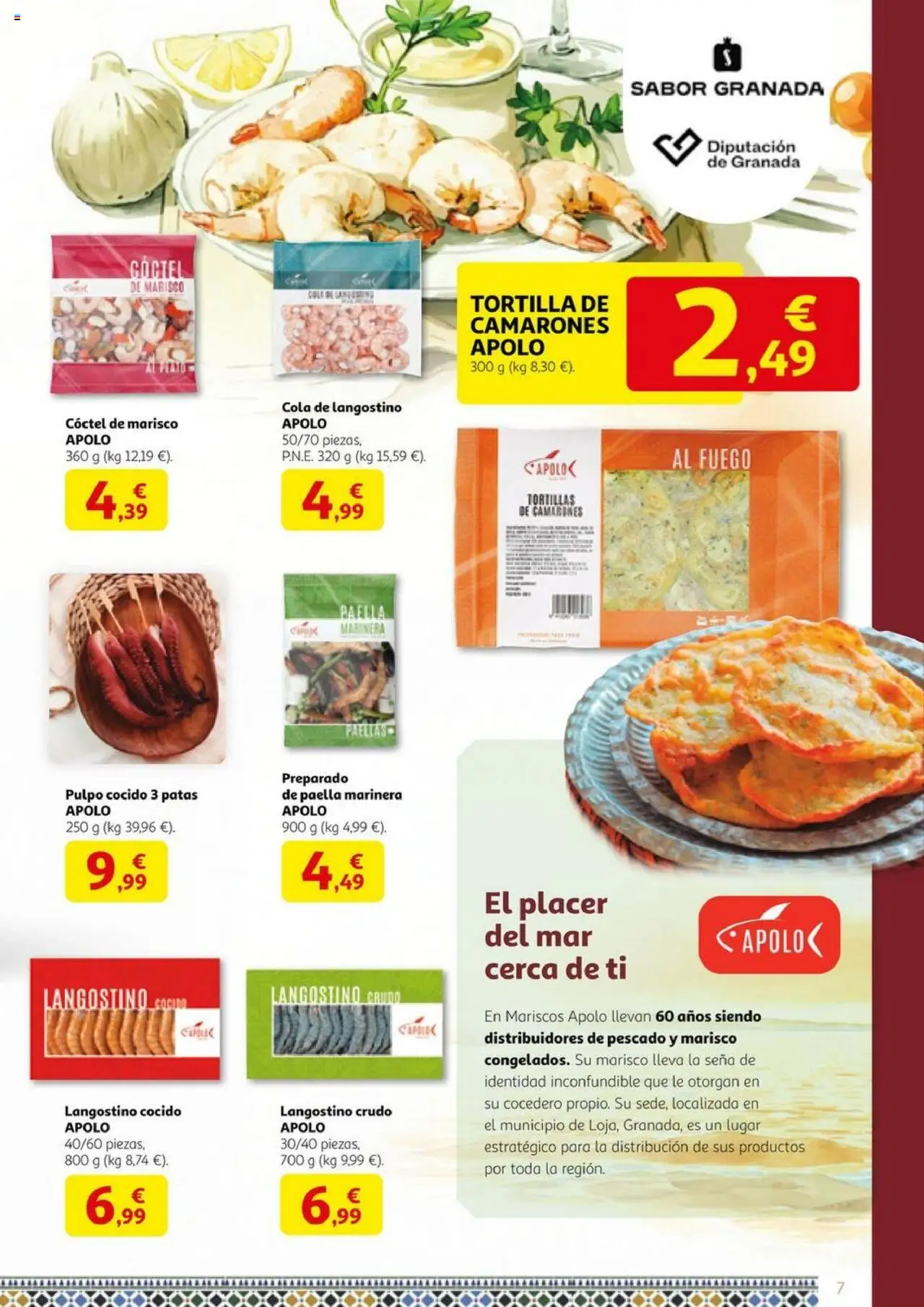 Alcampo - Granada sabe a tradición │ válido desde el 29.08.2025 | Página: 7 | Productos: Pescado, Langostino
