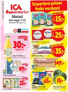 ICA Supermarket - Båstad - Förhandsvisning av reklamblad från butik ICA Supermarket aktuell från 28.07.2025