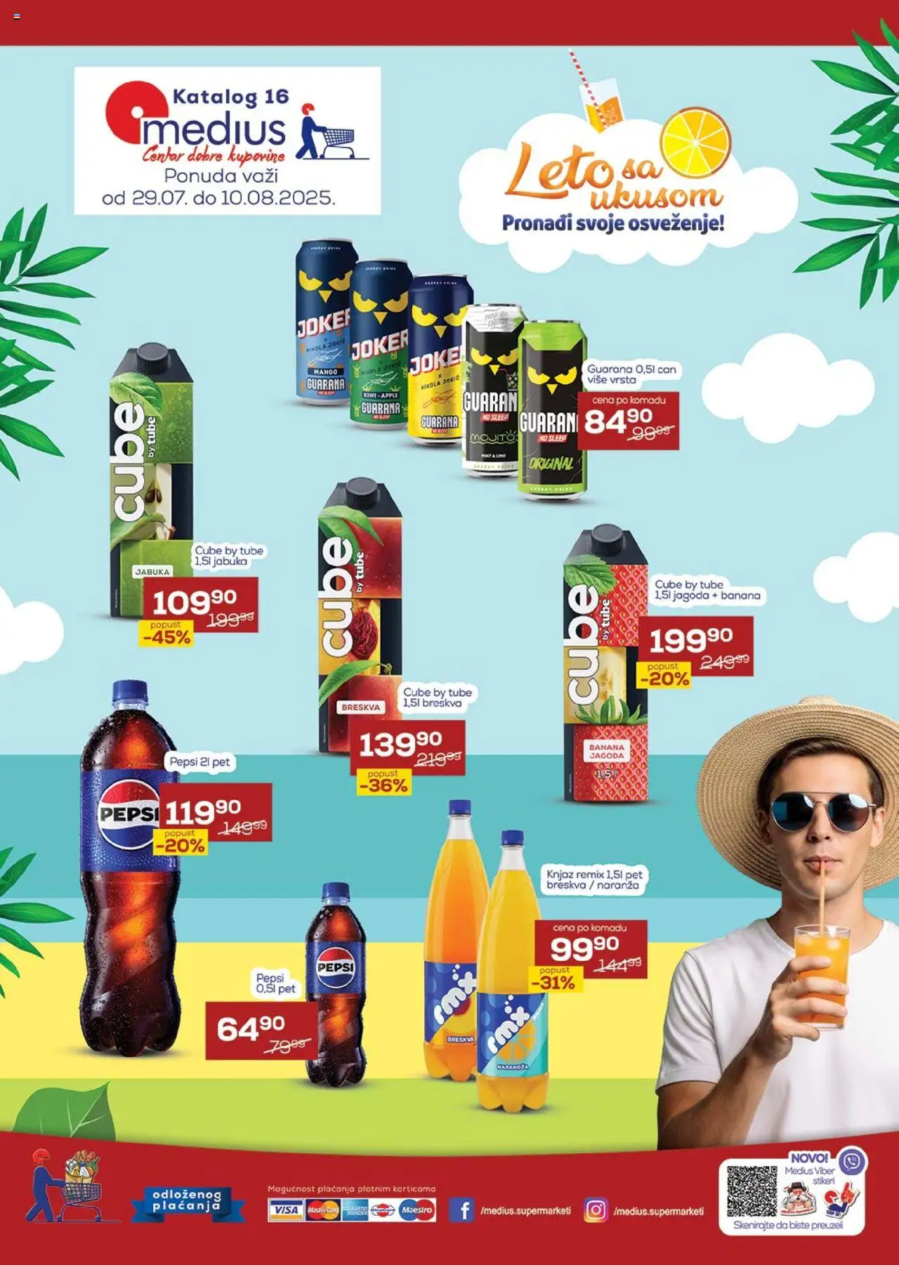 Medius katalog - važi od 29.07.2025 | Strana: 1 | Proizvode: Mango, Jagoda, Guarana, Breskva