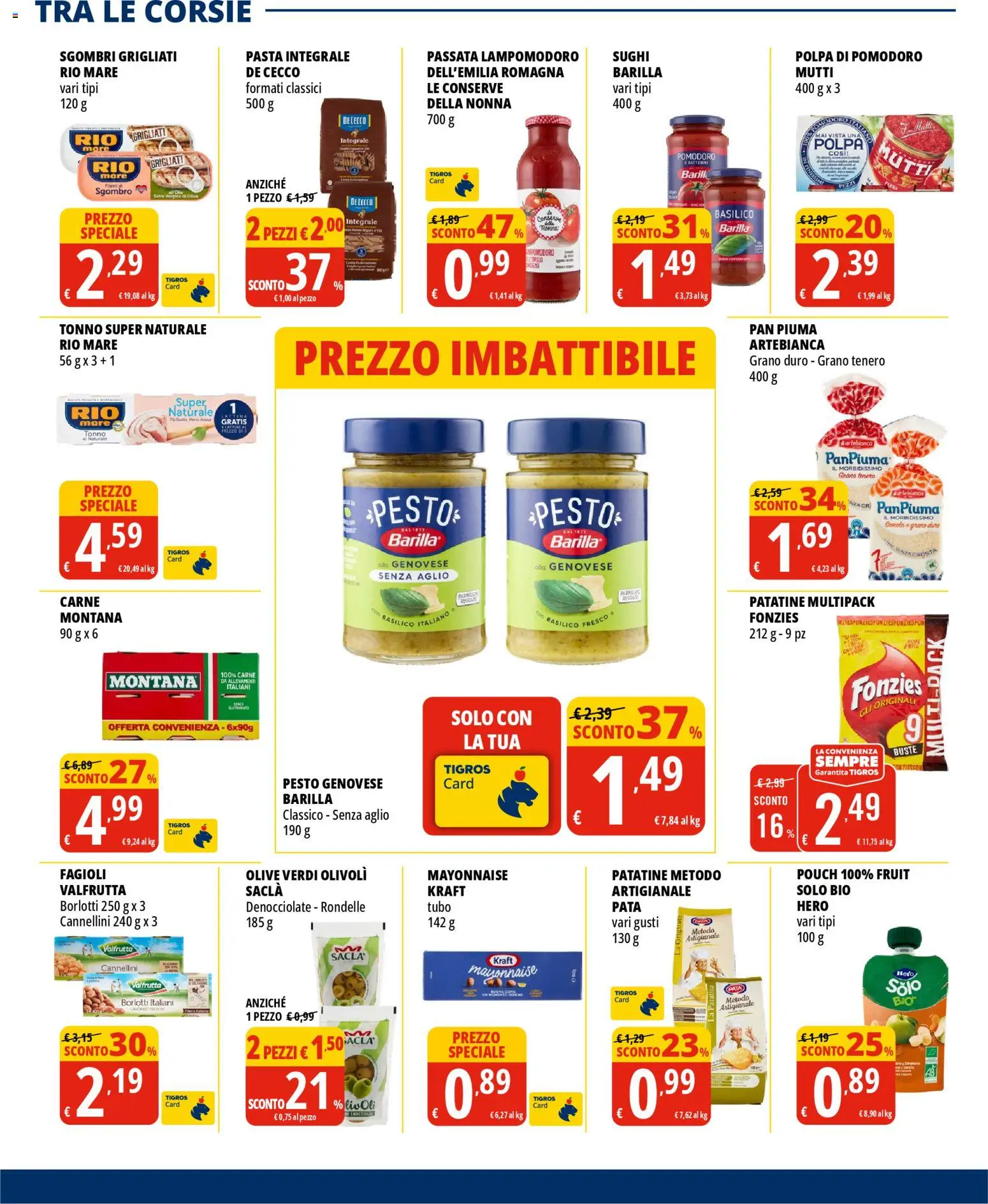 Volantino Tigros del 07.04.2026 | Pagina: 17 | Prodotti: Fagioli, Olive, Tubo, Basilico
