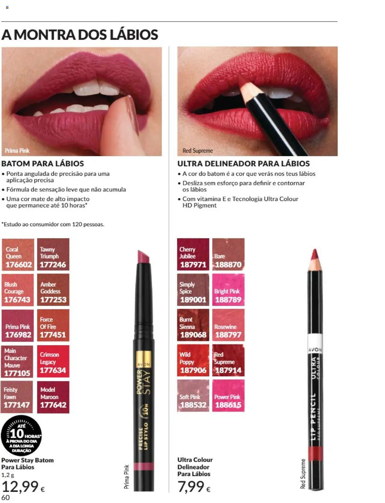 Catálogo Avon Campanha 6 │ válido de 01.06.2025 | Página: 60 | Produtos: Blush, Delineador, Batom