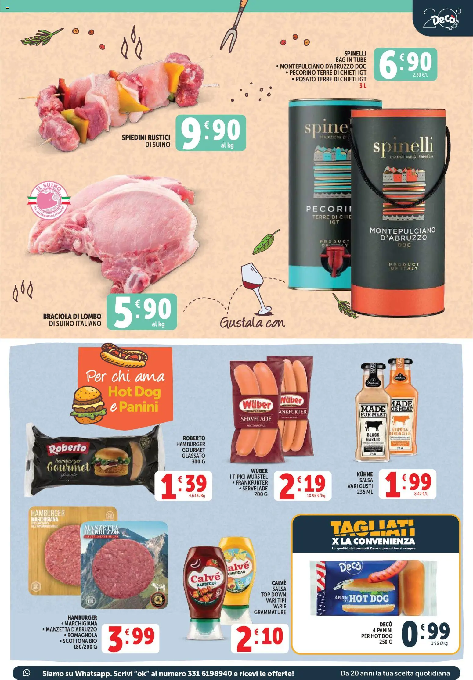 Volantino Decò del 27.03.2026 | Pagina: 11 | Prodotti: Salsa, Top, Wurstel, Pecorino