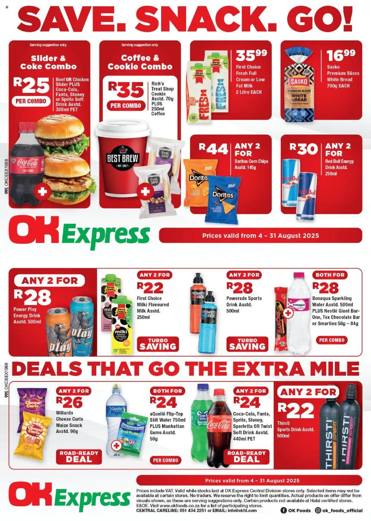OK Foods Northen Cape - OK Express │ valid from 04.08.2025 | Page: 1 | Products: Coke, Bread, Chicken, Sprite