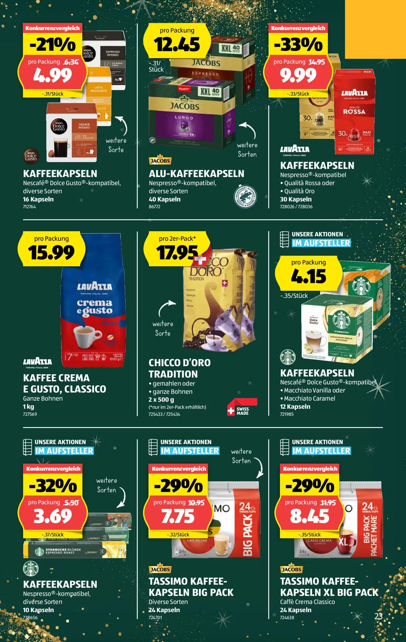 Aldi Aktionen – gültig ab 18.12.2025 | Seite: 23 | Produkte: Kaffee