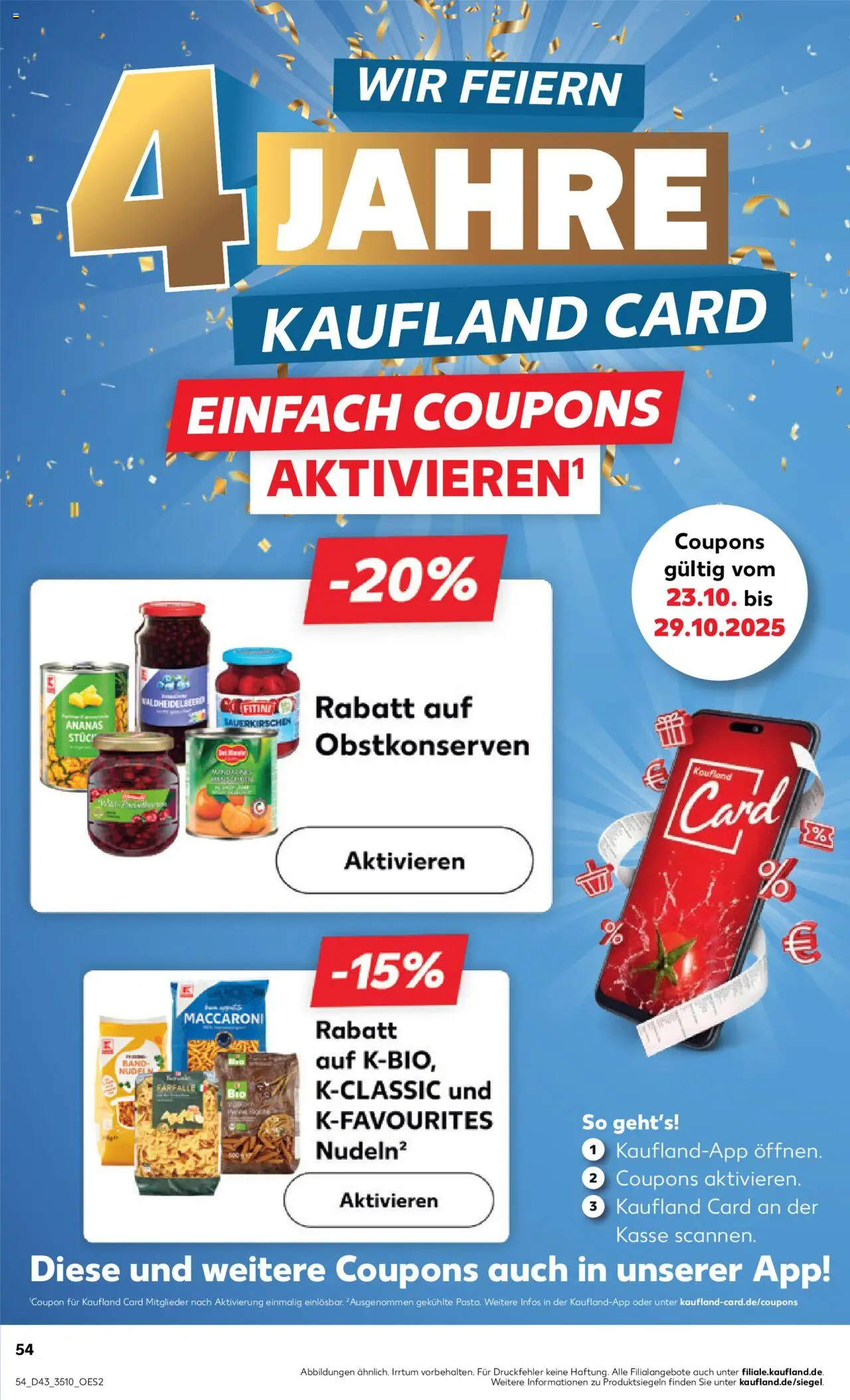 Kaufland prospekt Leipzig	 – gültig ab 23.10.2025 | Seite: 54 | Produkte: Ananas, Pasta, Nudeln