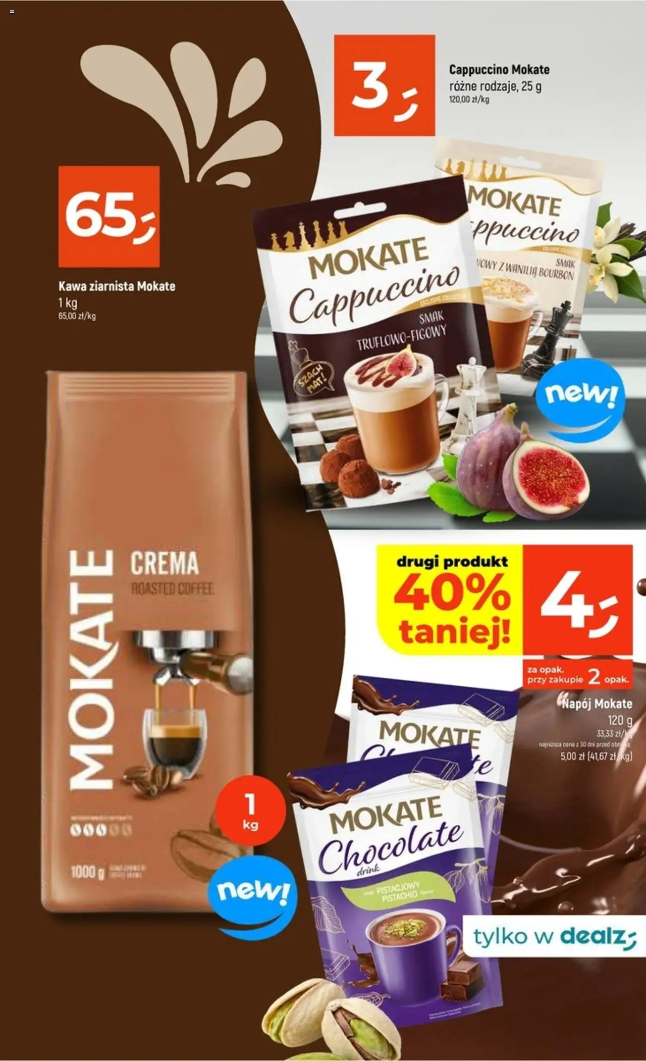 Dealz Gazetka - Katalog Kaw I Herbat od 02.10.2025 | Strona: 10 | Produkty: Bourbon, Kawa ziarnista, Cappuccino, Kawa