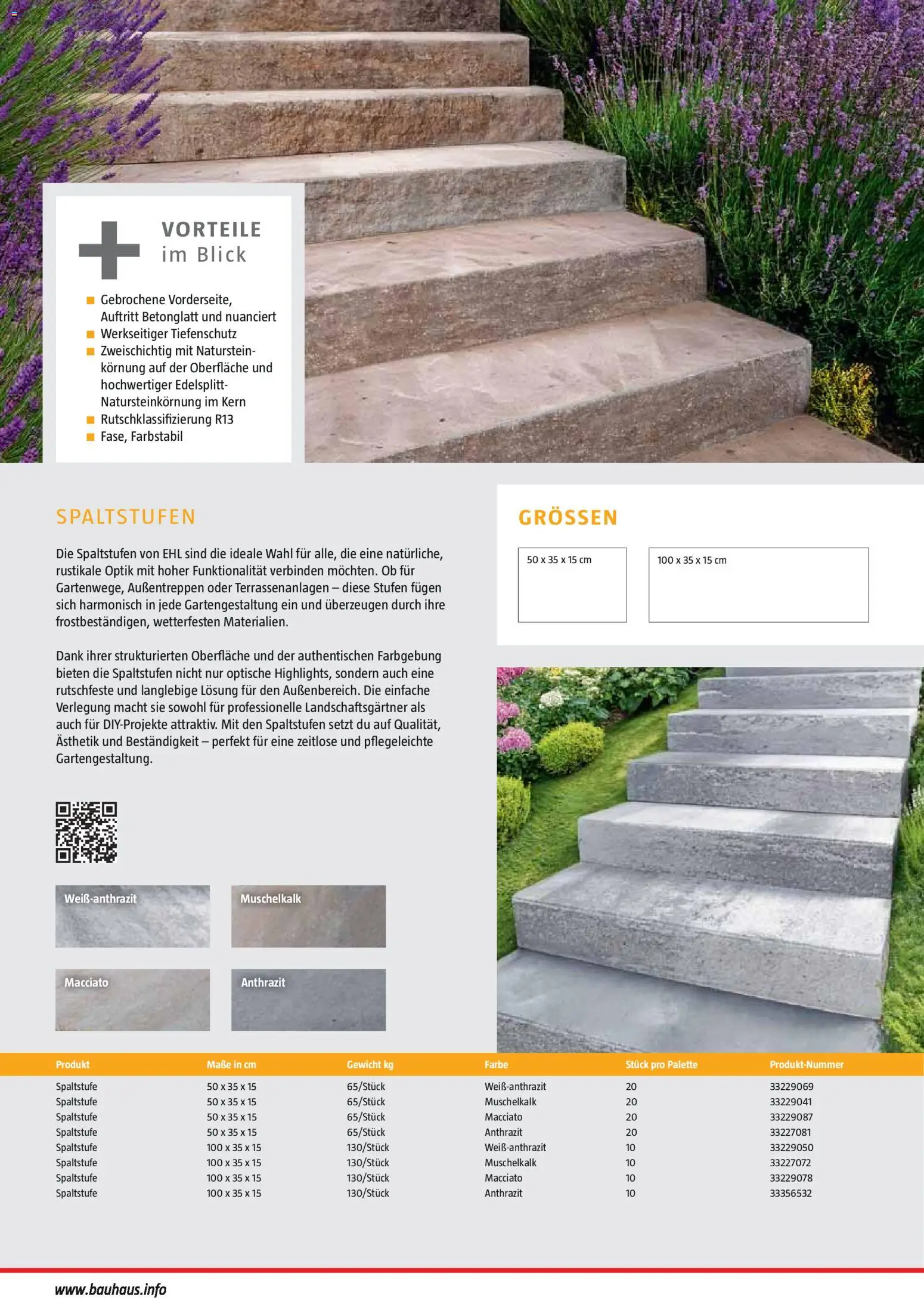 Bauhaus Gartenbaumaterialien gültig ab 01.04.2026 | Seite: 134 | Produkte: Gewicht