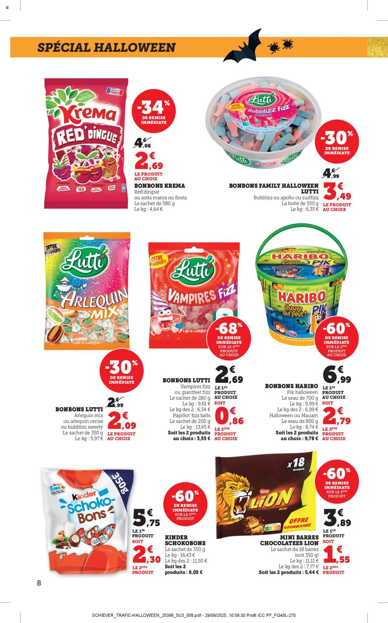 {H1} | Page: 8 | Produits: Fraise, Framboise, Bonbons Haribo, Bonbons