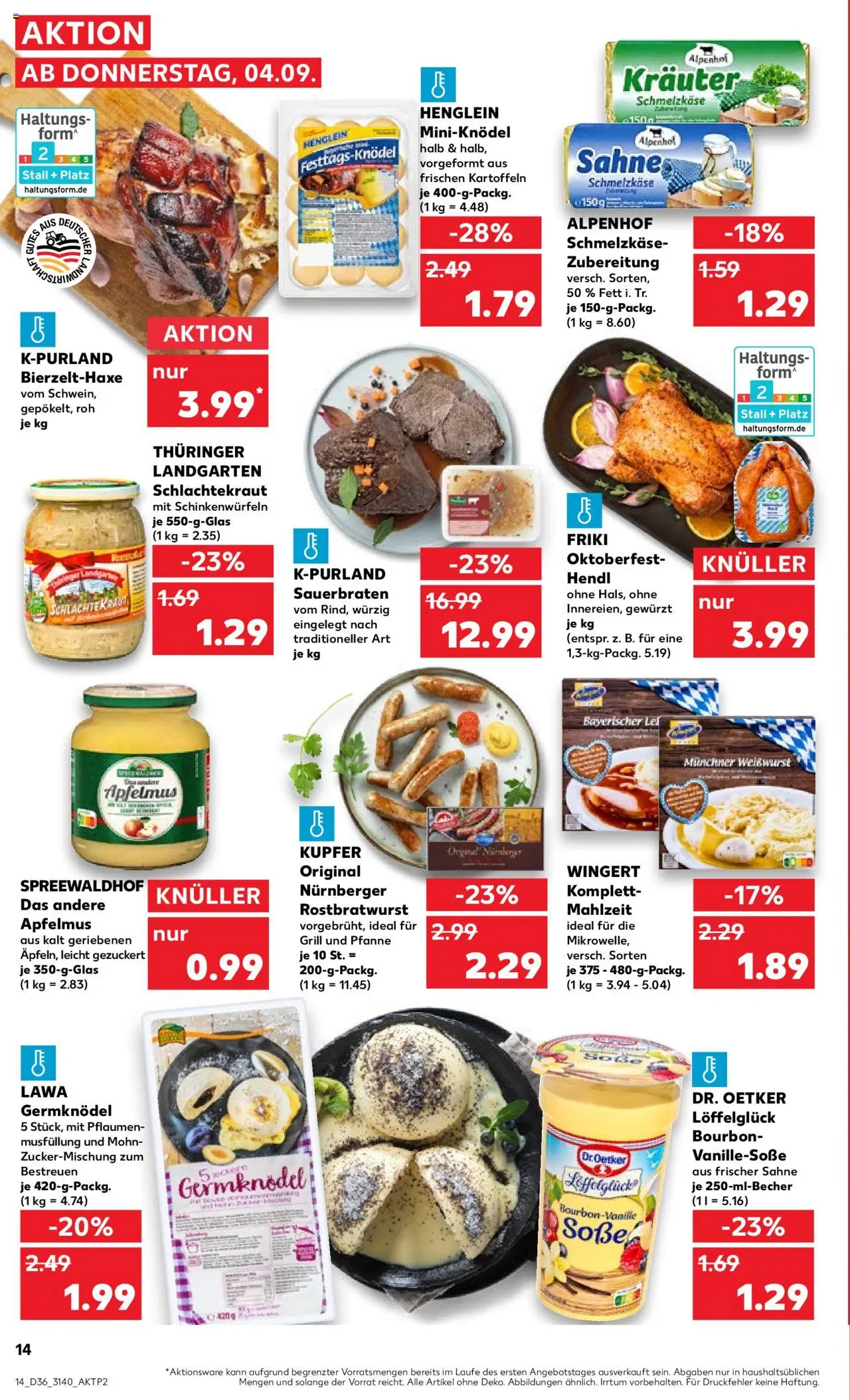 Kaufland prospekt Leipzig	 - gültig ab dem 04.09.2025 | Seite: 14 | Produkte: Grill, Pflaumen, Kartoffeln, Soße