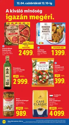 Trattoria Alfredo Szalámis pizza, Kövön sütött, sajttal, 4 x 350 g - amely érvényes a következő dátumtól: 04.12.2025 | Oldal: 12