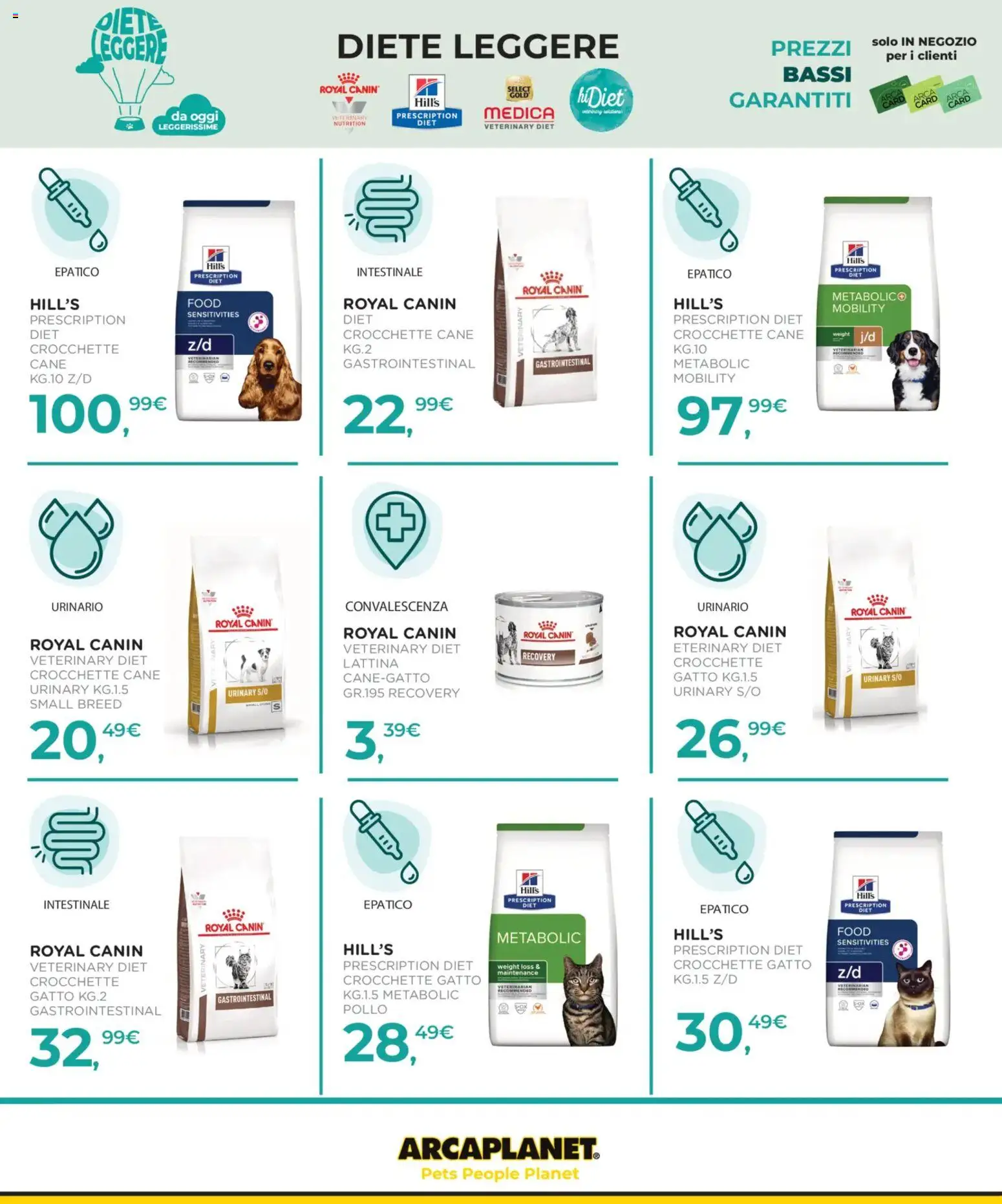 Volantino Arcaplanet del 02.03.2026 | Pagina: 40 | Prodotti: Pollo, Crocchette, Crocchette cane, Crocchette gatto