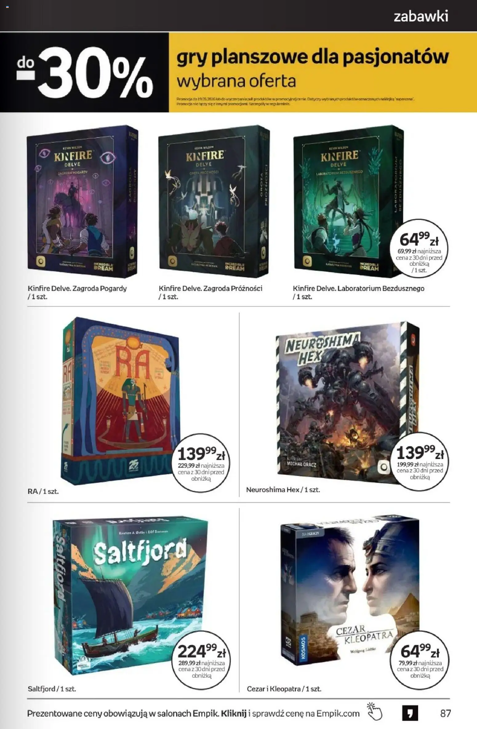 Empik promocje - Tom kultury Zabawki od 22.04.2026 | Strona: 13 | Produkty: Gry