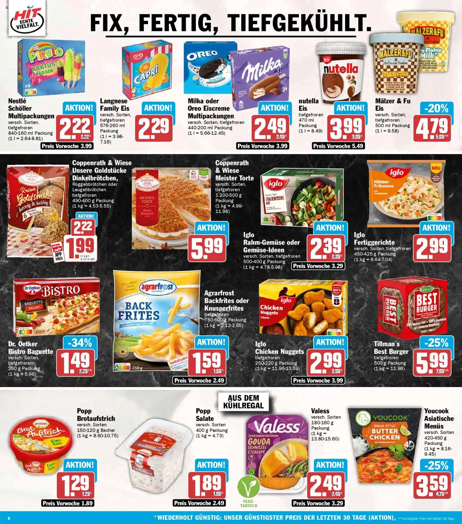 HIT Prospekt 	 – gültig ab 20.04.2026 | Seite: 8 | Produkte: Youcook, Schnitzel, BH, Eis
