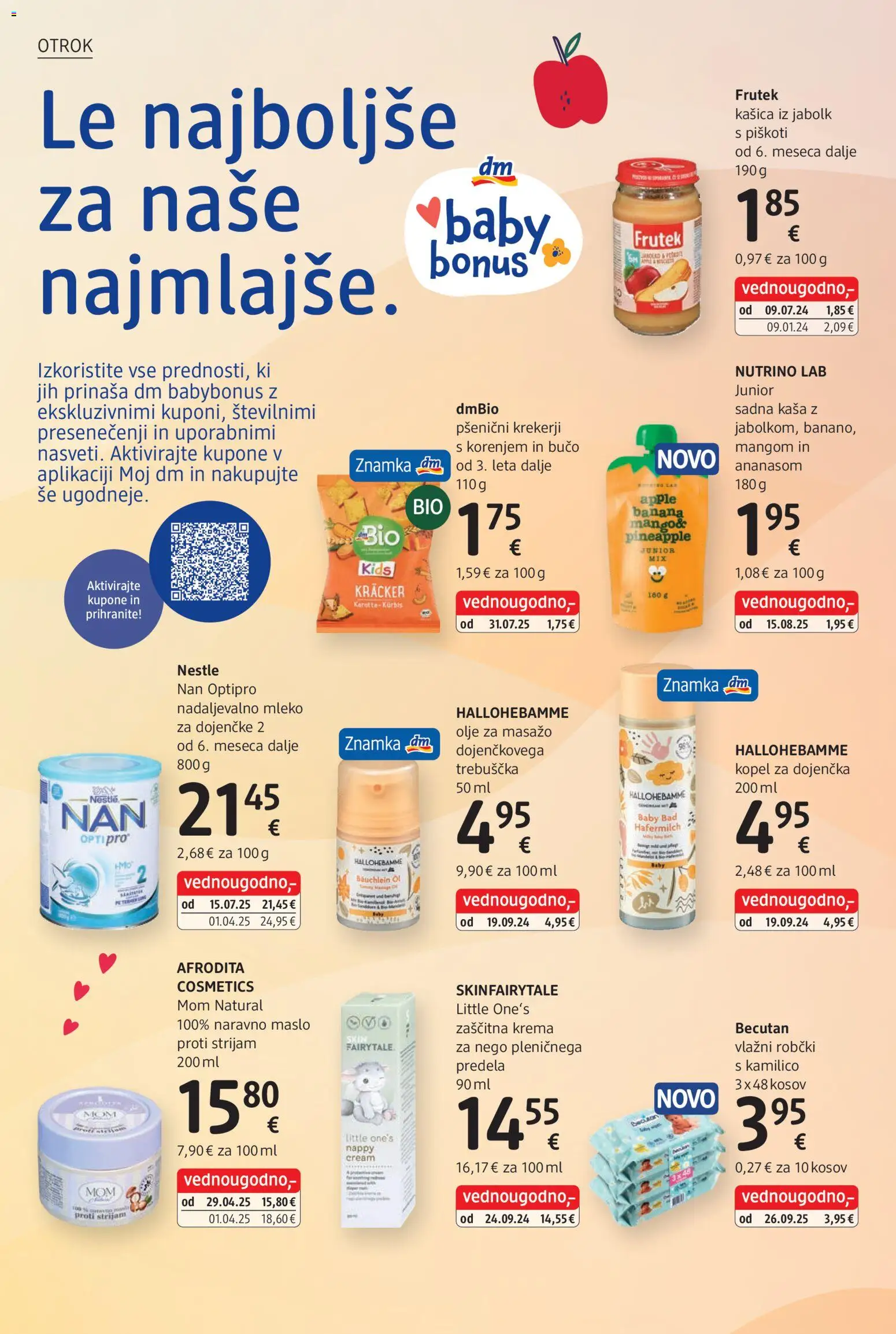 Novi DM Drogerie Markt katalog ponudbe – veljaven od 03.11.2025 | Stran: 26 | Izdelki: Kopel, Maslo, Olje, Piskoti
