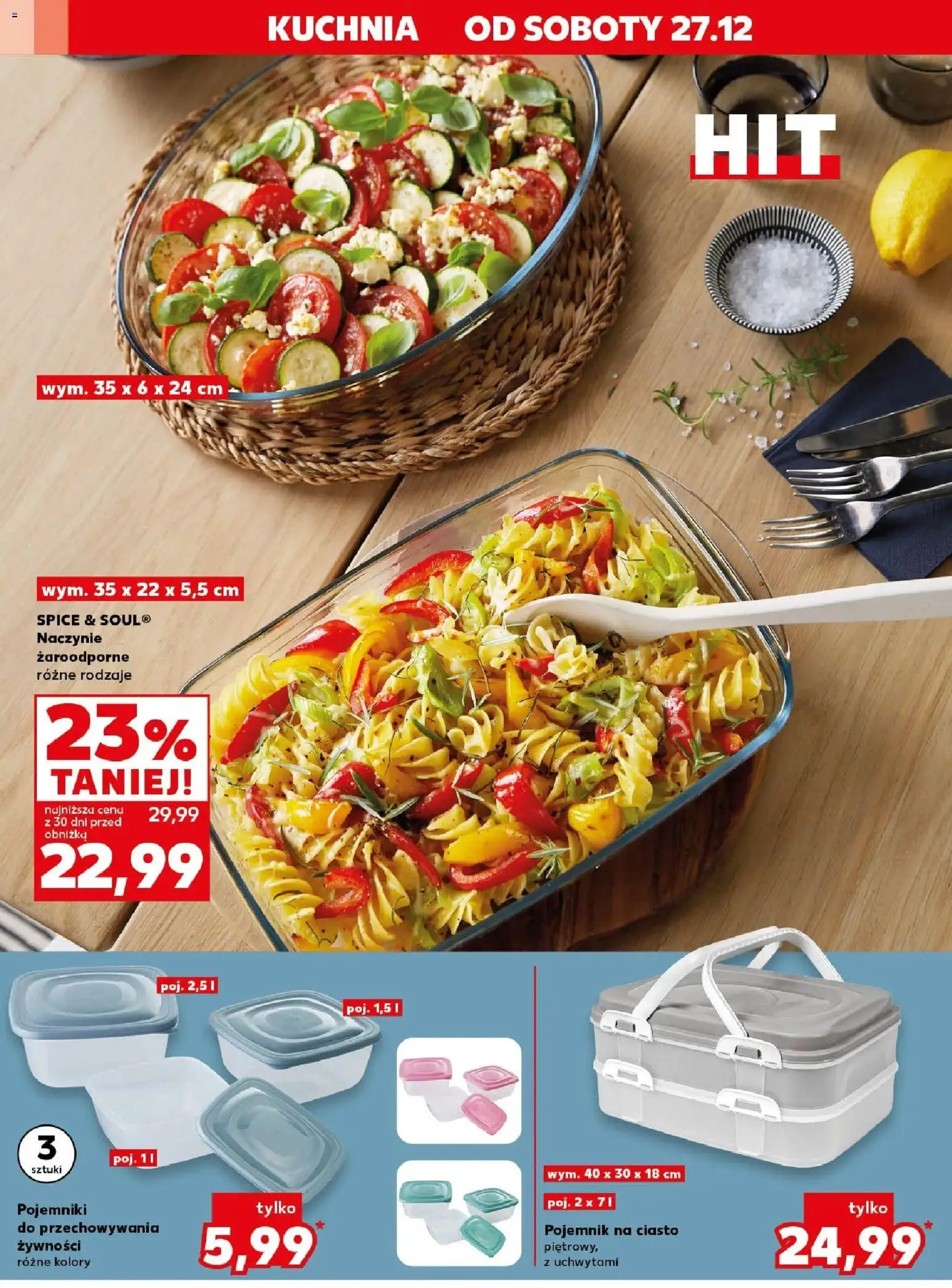 Kaufland gazetka - Mega okazje od 27.12.2025 | Strona: 12 | Produkty: Pojemnik na ciasto, Ciasto, Naczynie żaroodporne