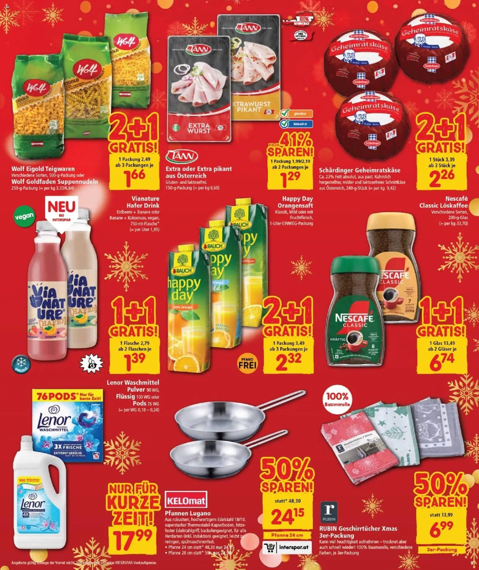 Interspar Flugblatt - Burgenland gültig ab 20.11.2025 | Seite: 9 | Produkte: Wurst, Waschmittel