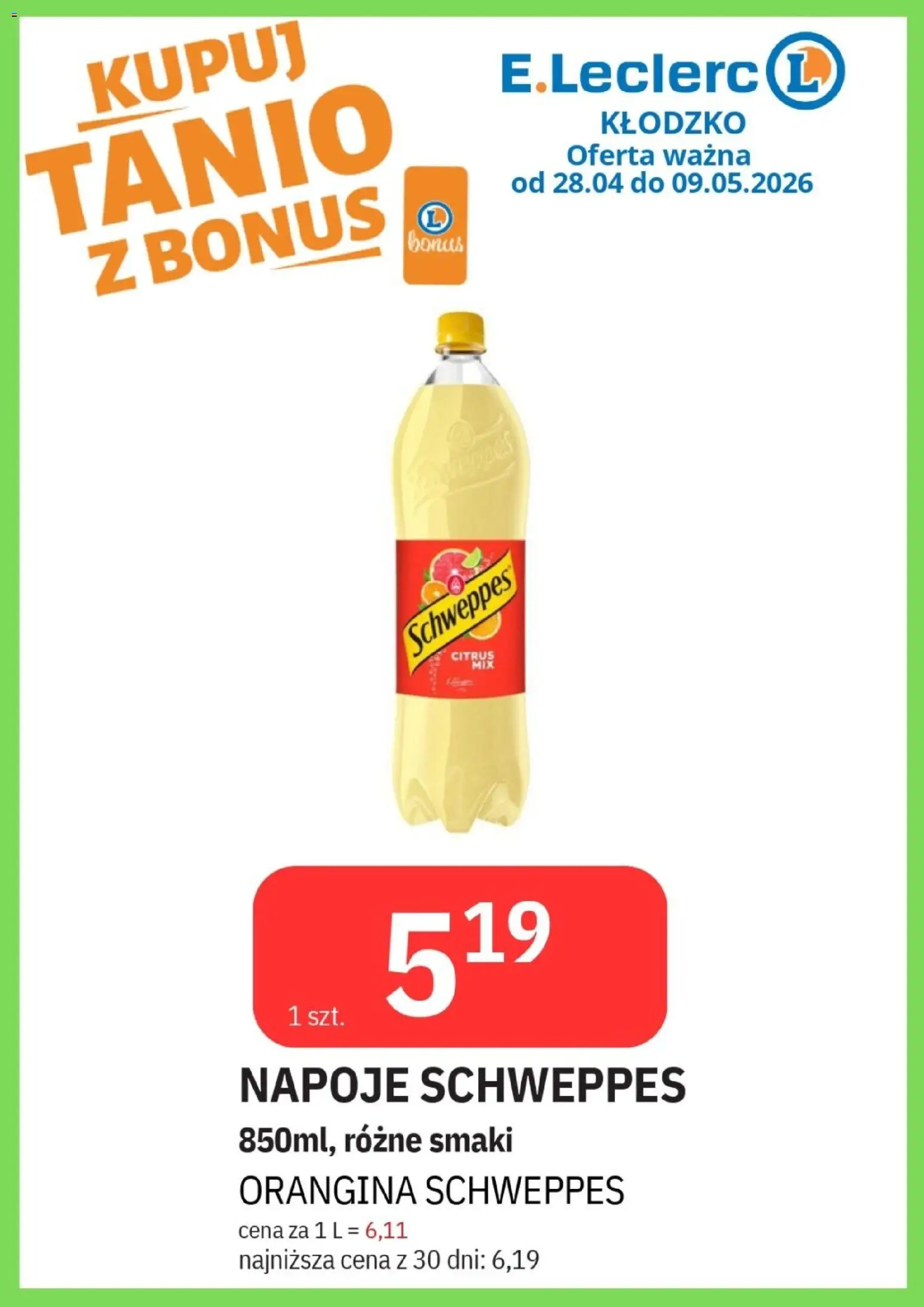 E.Leclerc gazetka - Kłodzko od 28.04.2026 | Strona: 42 | Produkty: Napoje
