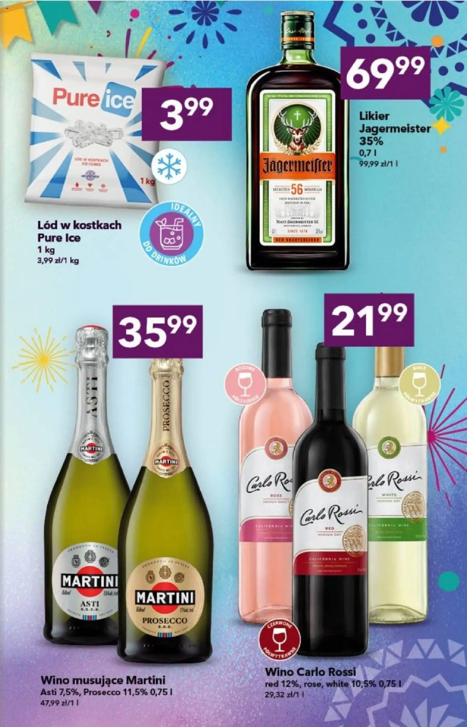 Lewiatan gazetka - Alkohole od 19.02.2026 | Strona: 3 | Produkty: Jagermeister, Wino, Prosecco, Carlo Rossi