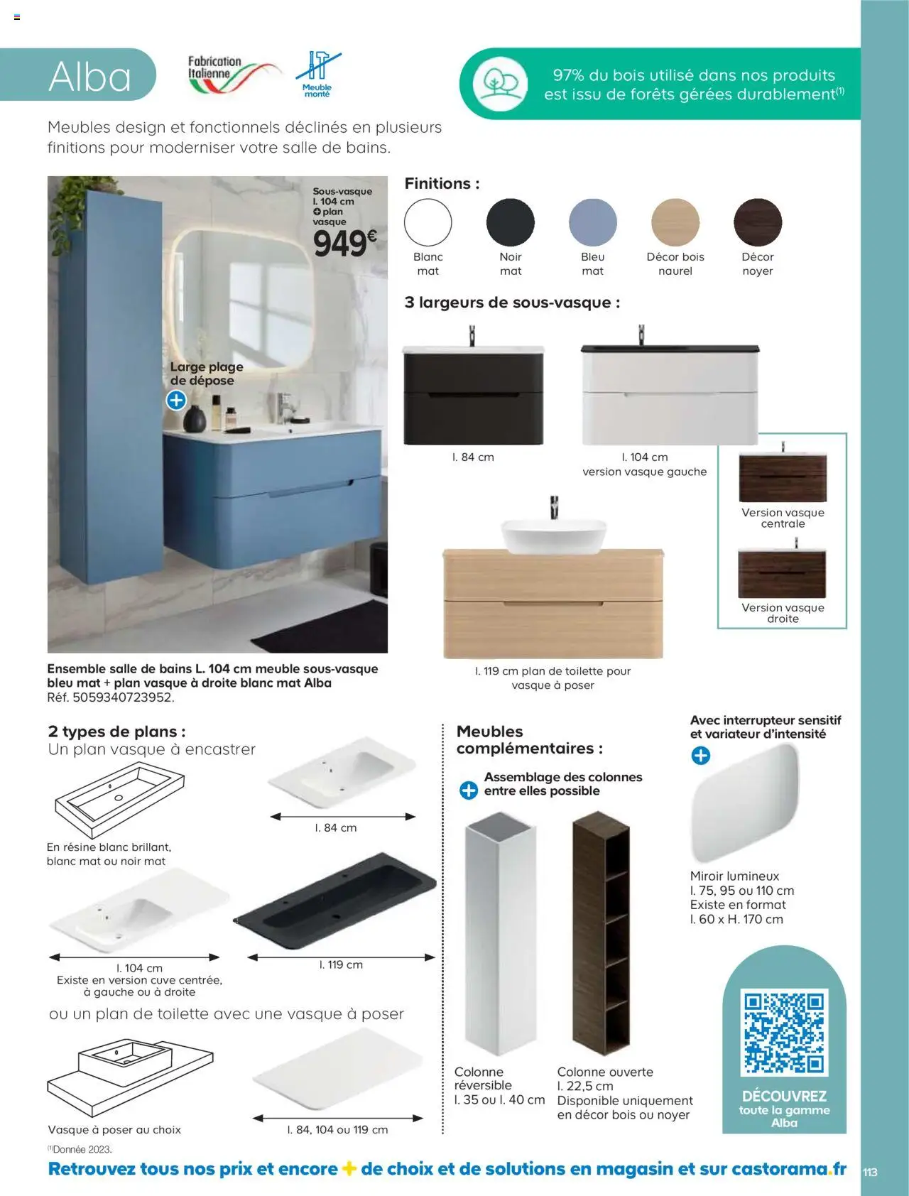 {H1} | Page: 113 | Produits: Meuble, Interrupteur, Miroir