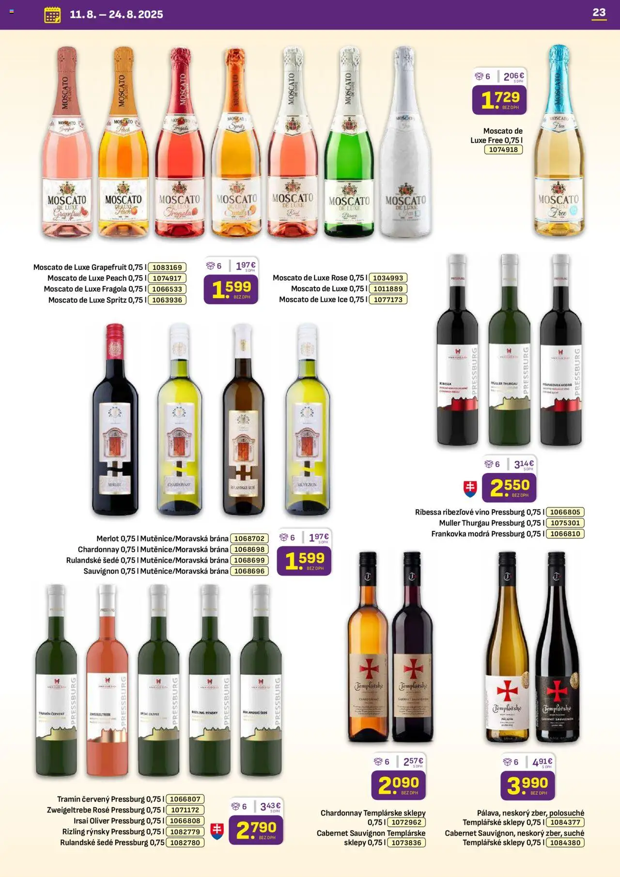 Libex leták │ platný od 11.08.2025 | Strana: 23 | Produkty: Víno, Ríbezľové víno, Grapefruit