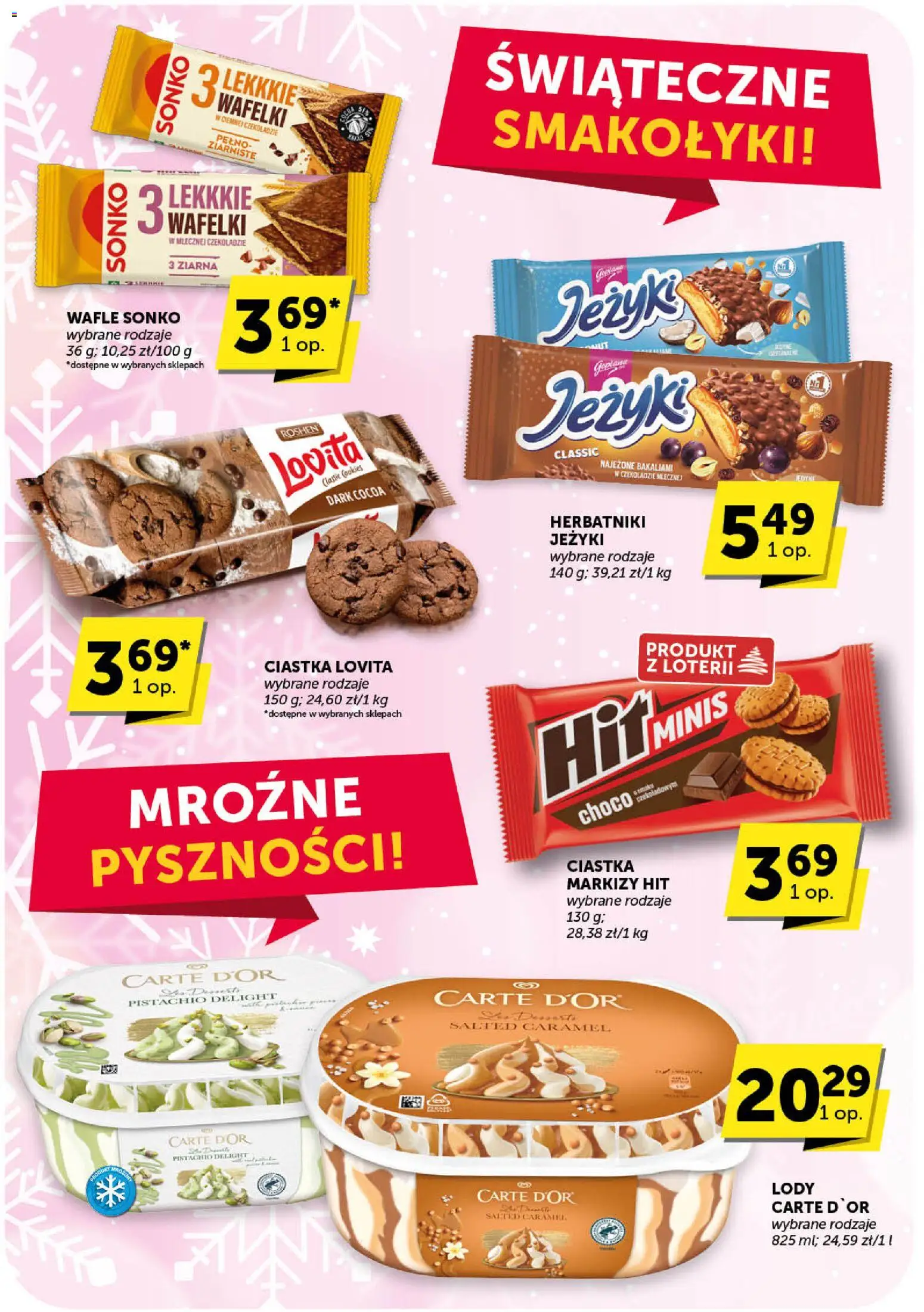 ABC Gazetka od 11.12.2025 | Strona: 39 | Produkty: Herbatniki, Wafelki, Ciastka, Lody