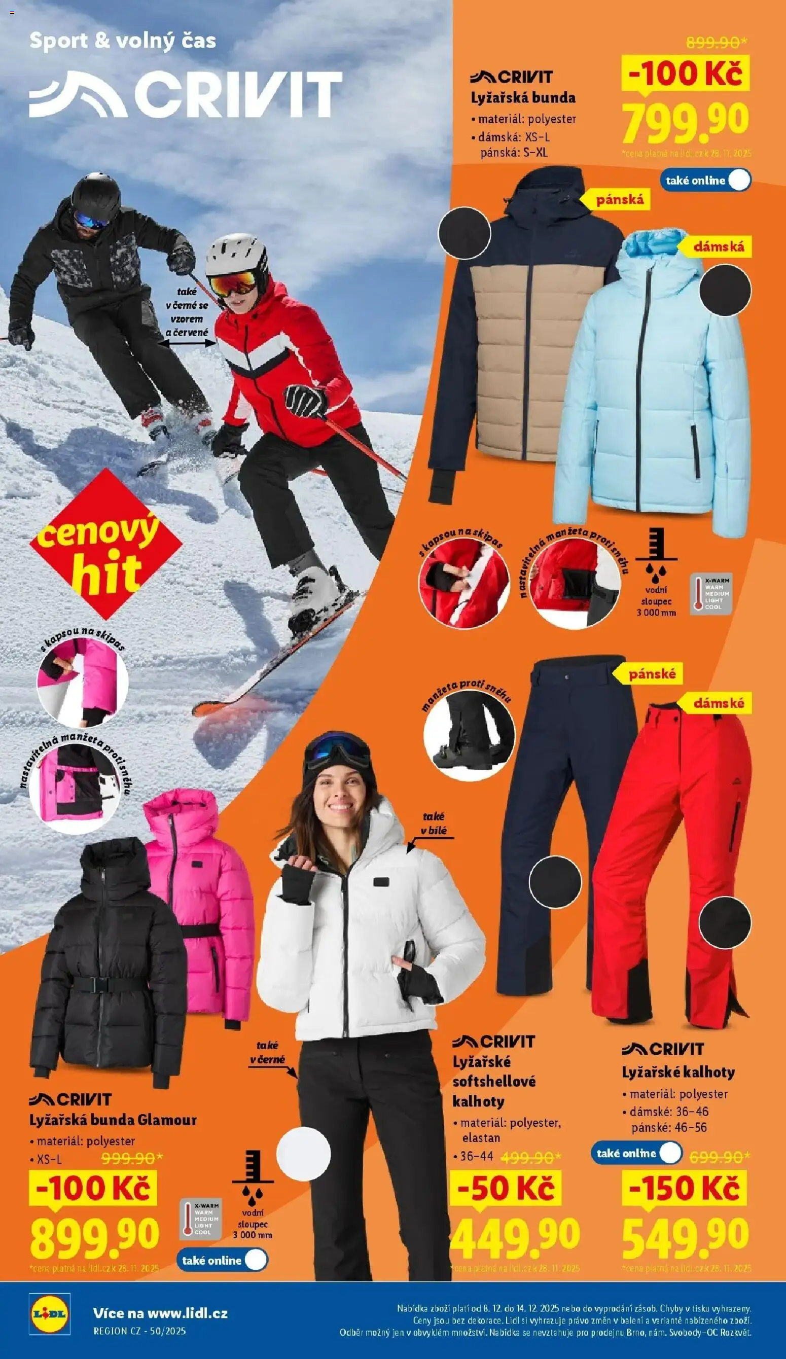 Lidl leták od 08.12.2025 | Strana: 42 | Produkty: Bunda, Kalhoty
