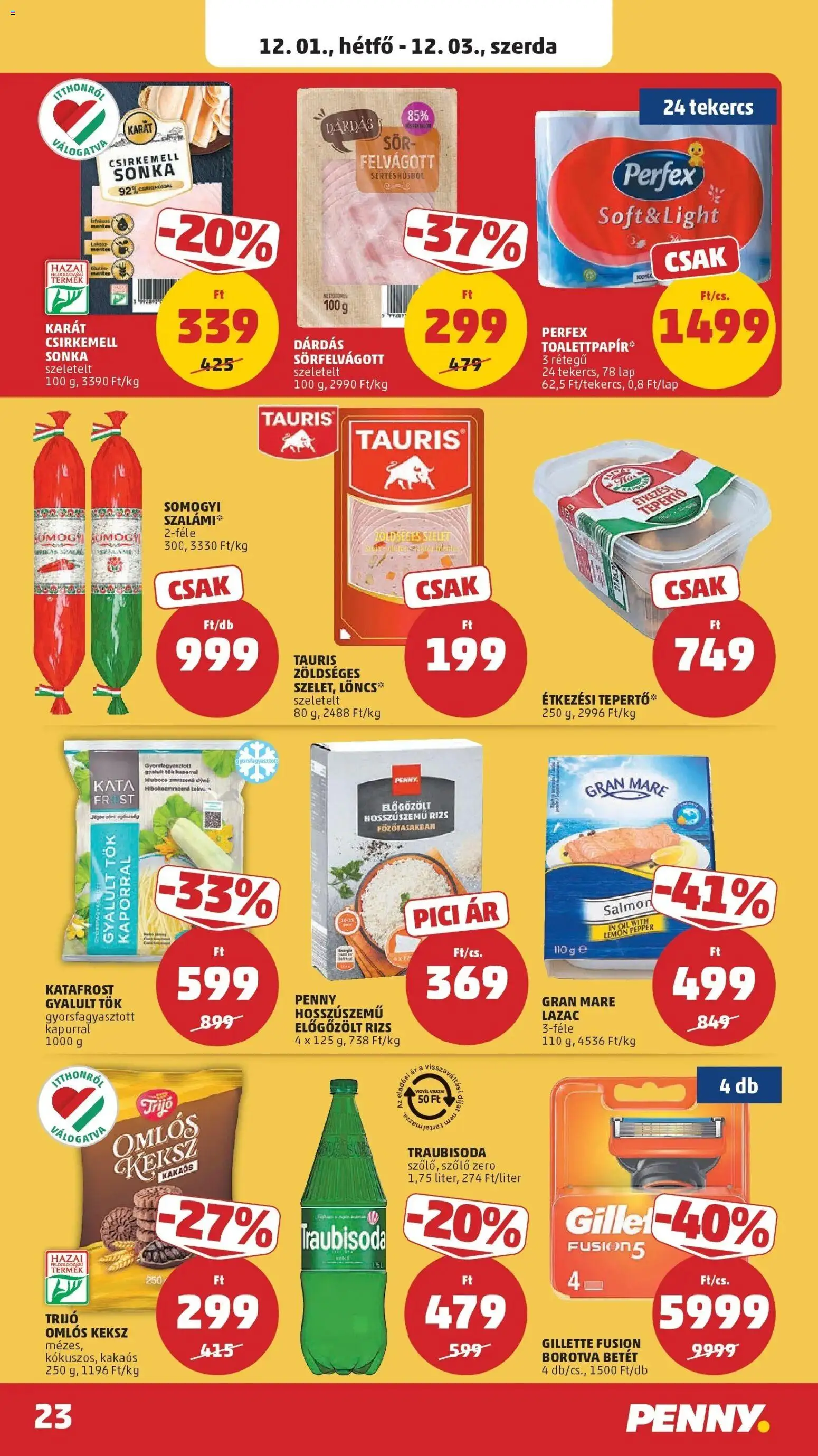 PENNY akciós ujság - amely érvényes a következő dátumtól: 26.11.2025 | Oldal: 23 | Termékek: Szőlő, Tök, Rizs, Csirkemell