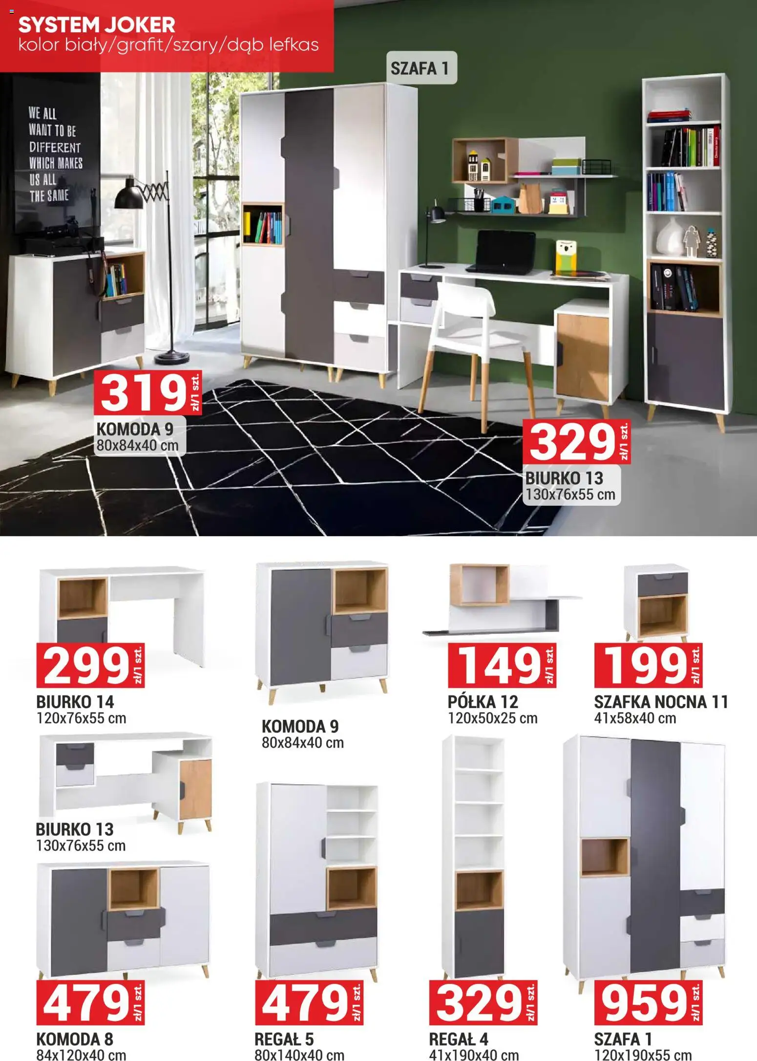 Merkury Market Gazetka - Meble, Wypoczynki, Materace od 02.01.2026 | Strona: 13 | Produkty: Szafa, Półka, Regał, Szafka nocna