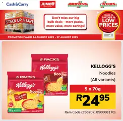Jumbo Stack Up & Save Pantry │ valid from 14.08.2025 | Page: 5 | Products: Chicken, Noodles