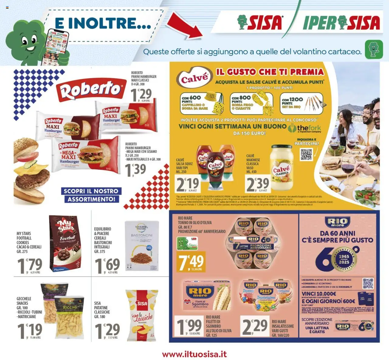 Volantino SISA del 08.08.2025 | Pagina: 18 | Prodotti: Patatine, Tonno, Borsa, Vaso