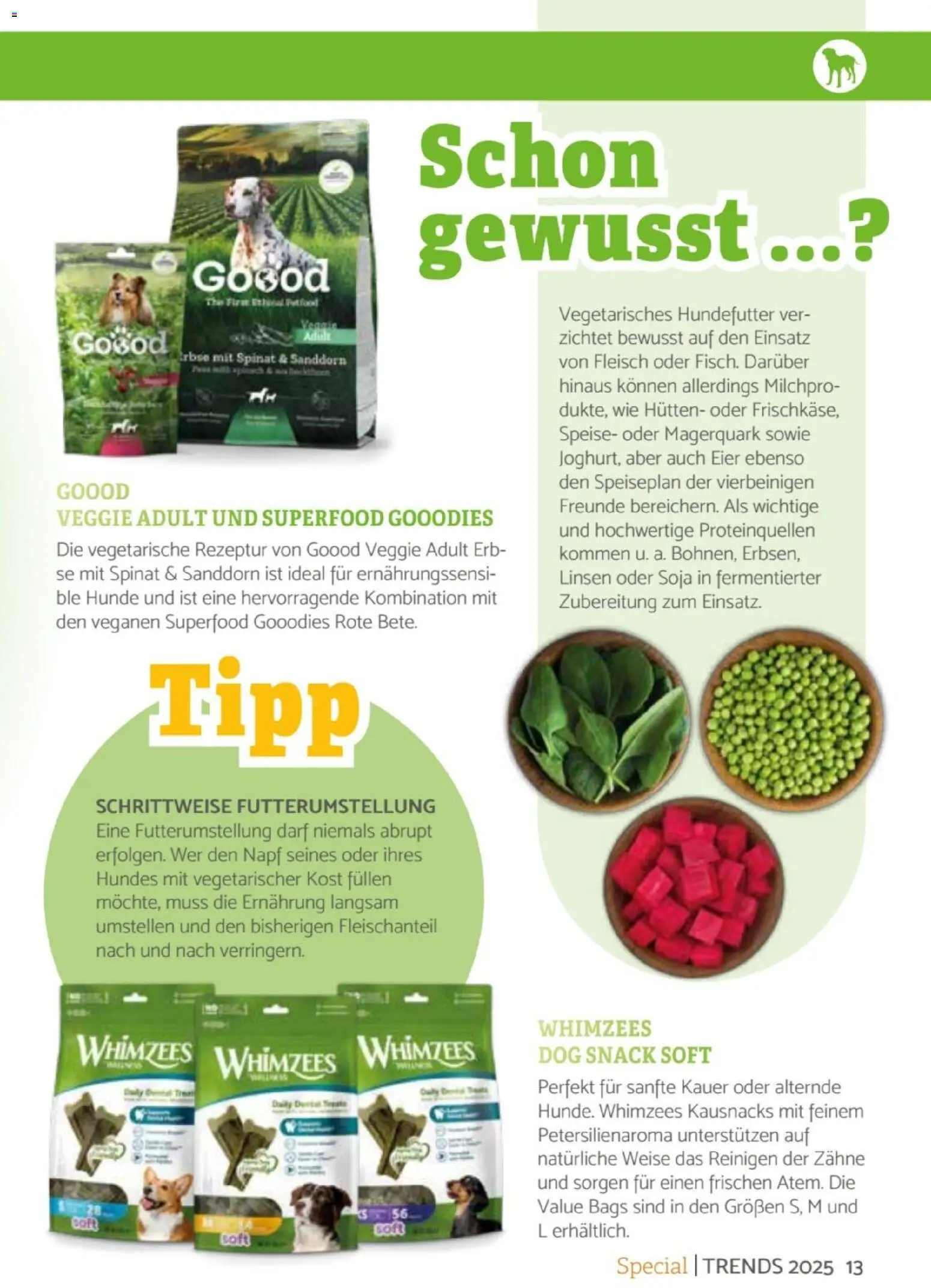 zookauf  Heimtier Journal Special – gültig ab 01.12.2025 | Seite: 13 | Produkte: Eier, Magerquark, Erbse, Fleisch