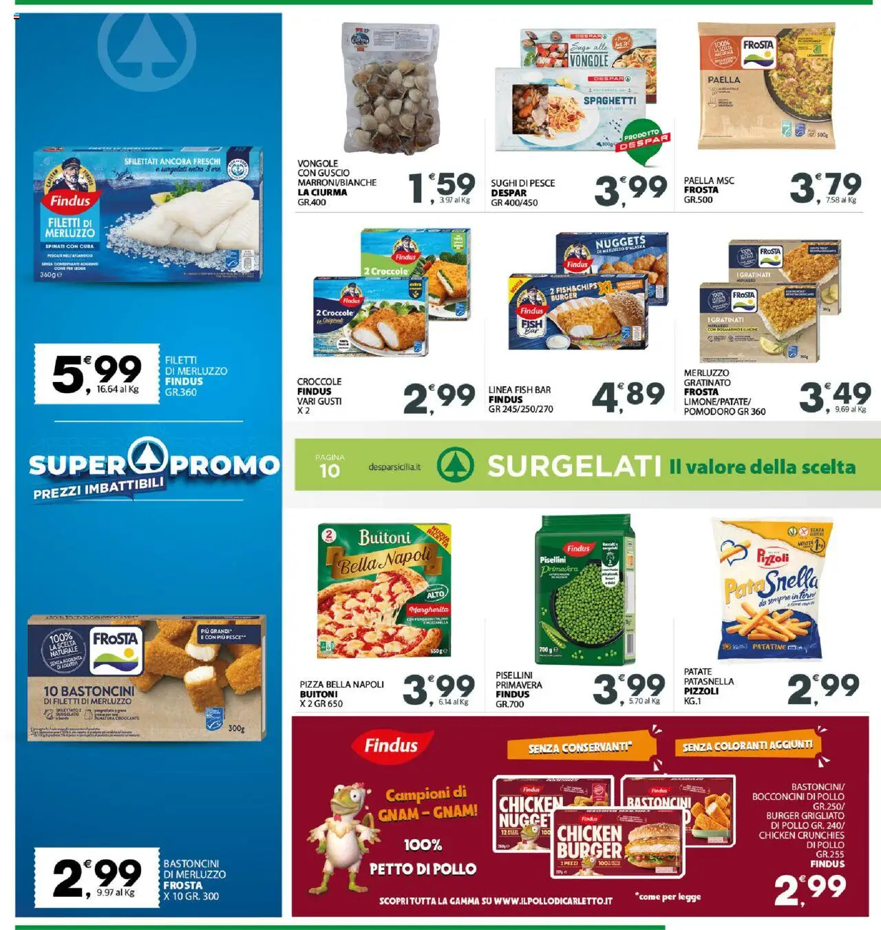 Volantino Interspar del 18.08.2025 | Pagina: 10 | Prodotti: Vongole, Patate, Sugo, Paella