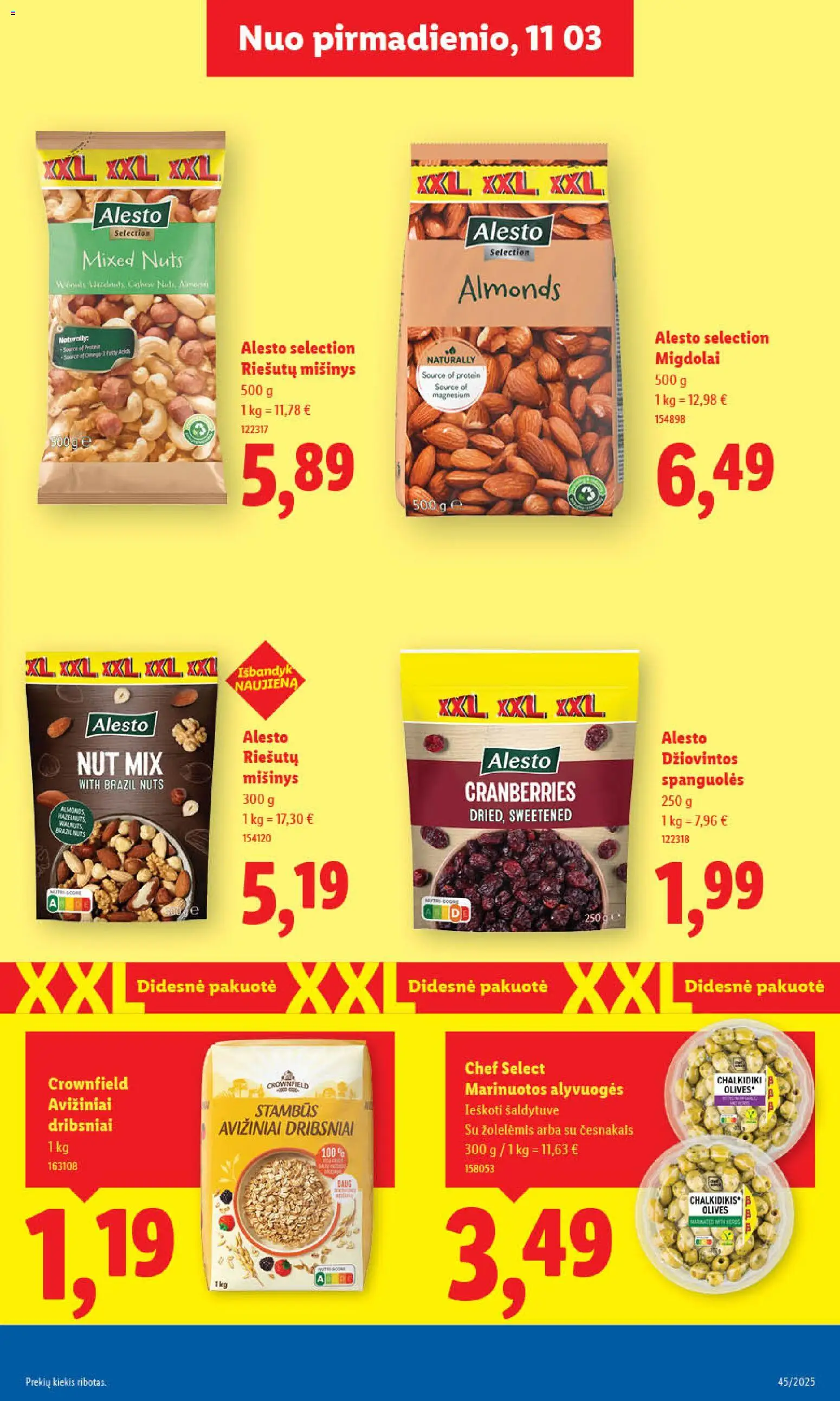 LIDL akcijos nuo 06.11.2025 | Puslapis: 19 | Prekių: Dribsniai