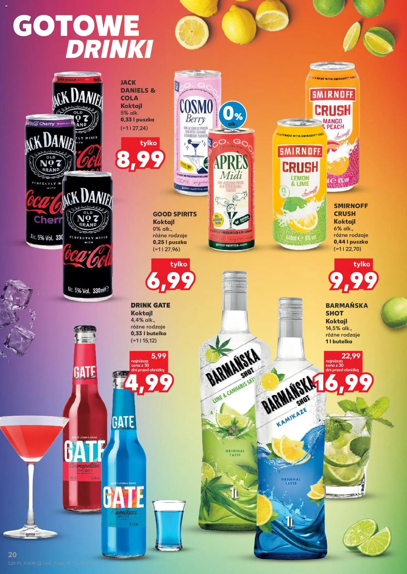 Kaufland Polsko leták - Barek od 29.04.2026 | Strana: 20 | Produkty: Mango, Šaty, Vodka, Cola