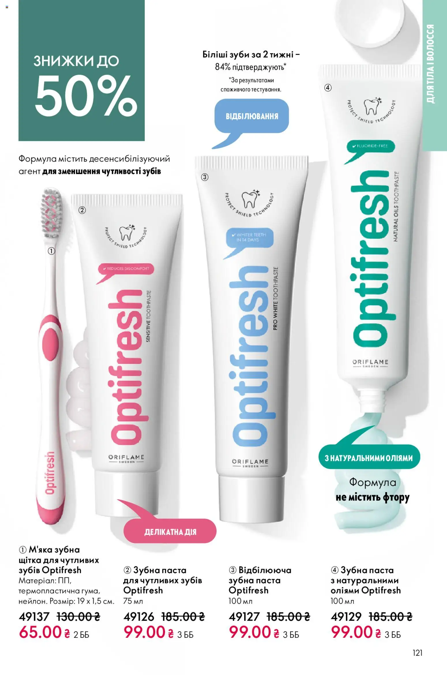 Oriflame Kаталог - дійснийкції з 20.04.2026 | Сторінка: 121