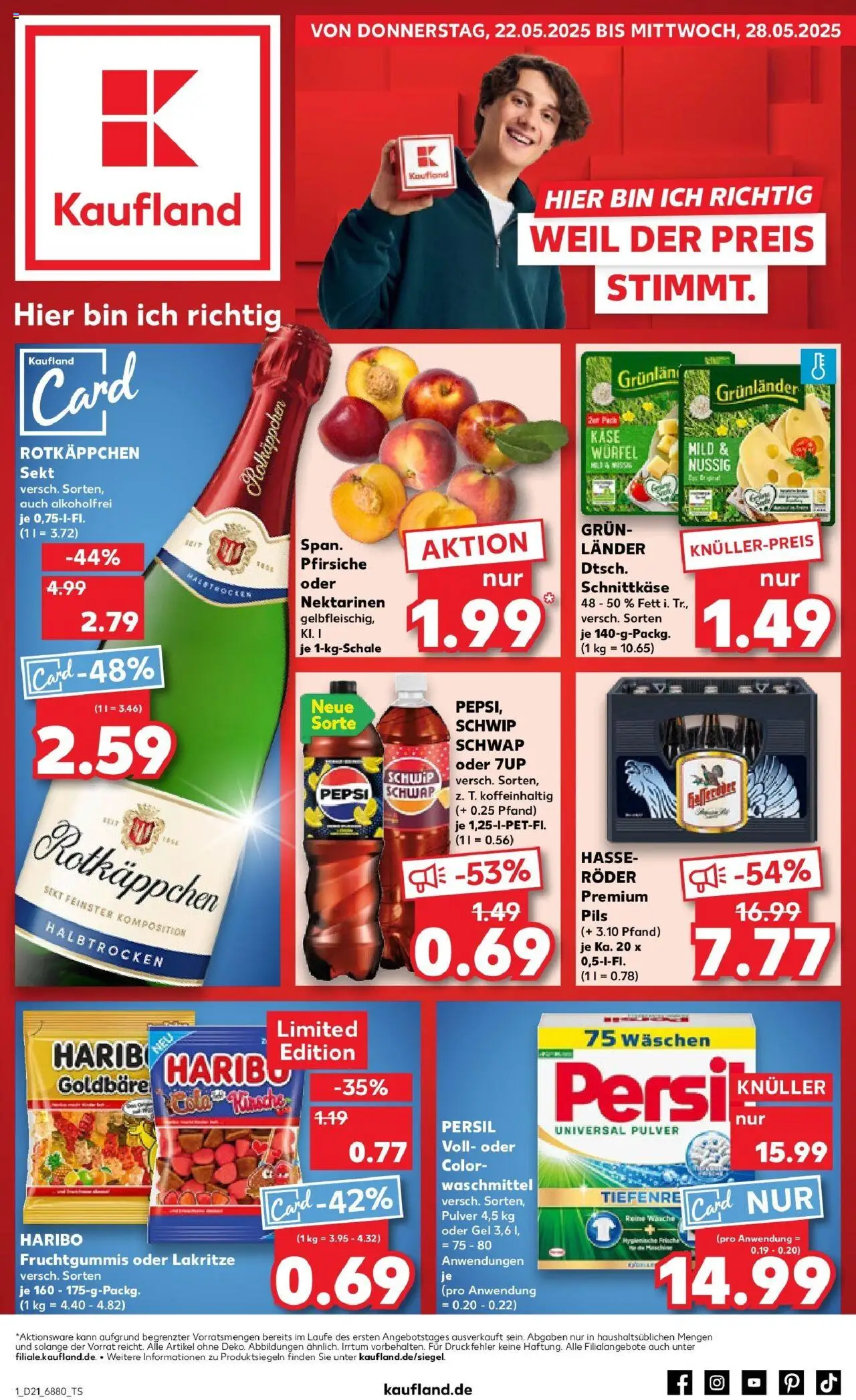 Kaufland prospekt Bad Kreuznach	 - gültig ab dem 22.05.2025 | Seite: 1 | Produkte: Rotkappchen sekt, Cola, Käse, Pils