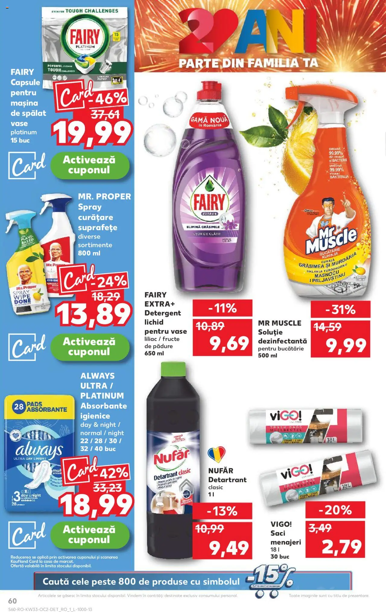Kaufland RO akciós ujság - amely érvényes a következő dátumtól: 13.08.2025 | Oldal: 60