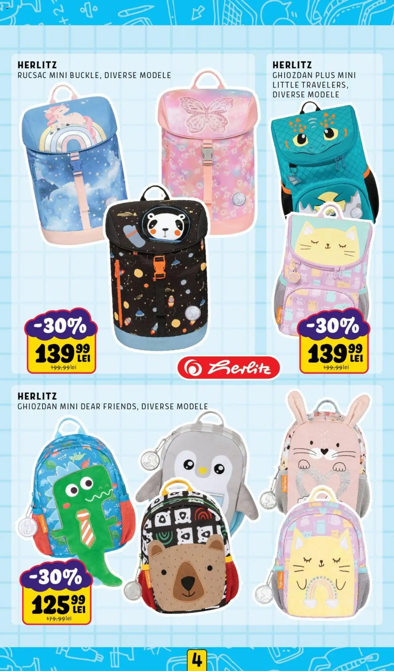 Noriel catalog - Back to School – valabil de la 11.08.2025 | Pagină: 4 | Produse: Ghiozdan, Rucsac