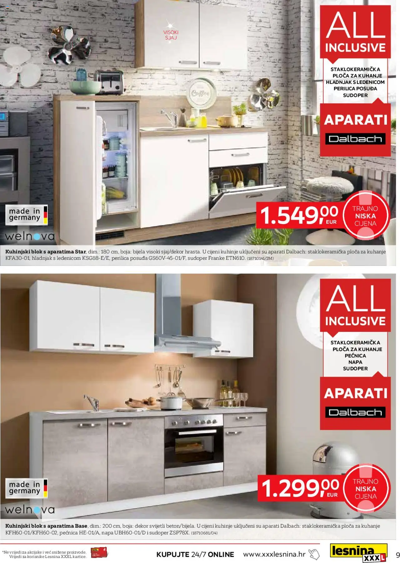 Lesnina katalog | vrijedi od 02.09.2025 | Stranica: 9 | Proizvodi: Perilica posuđa, Hladnjak, Pećnica, Ploča za kuhanje