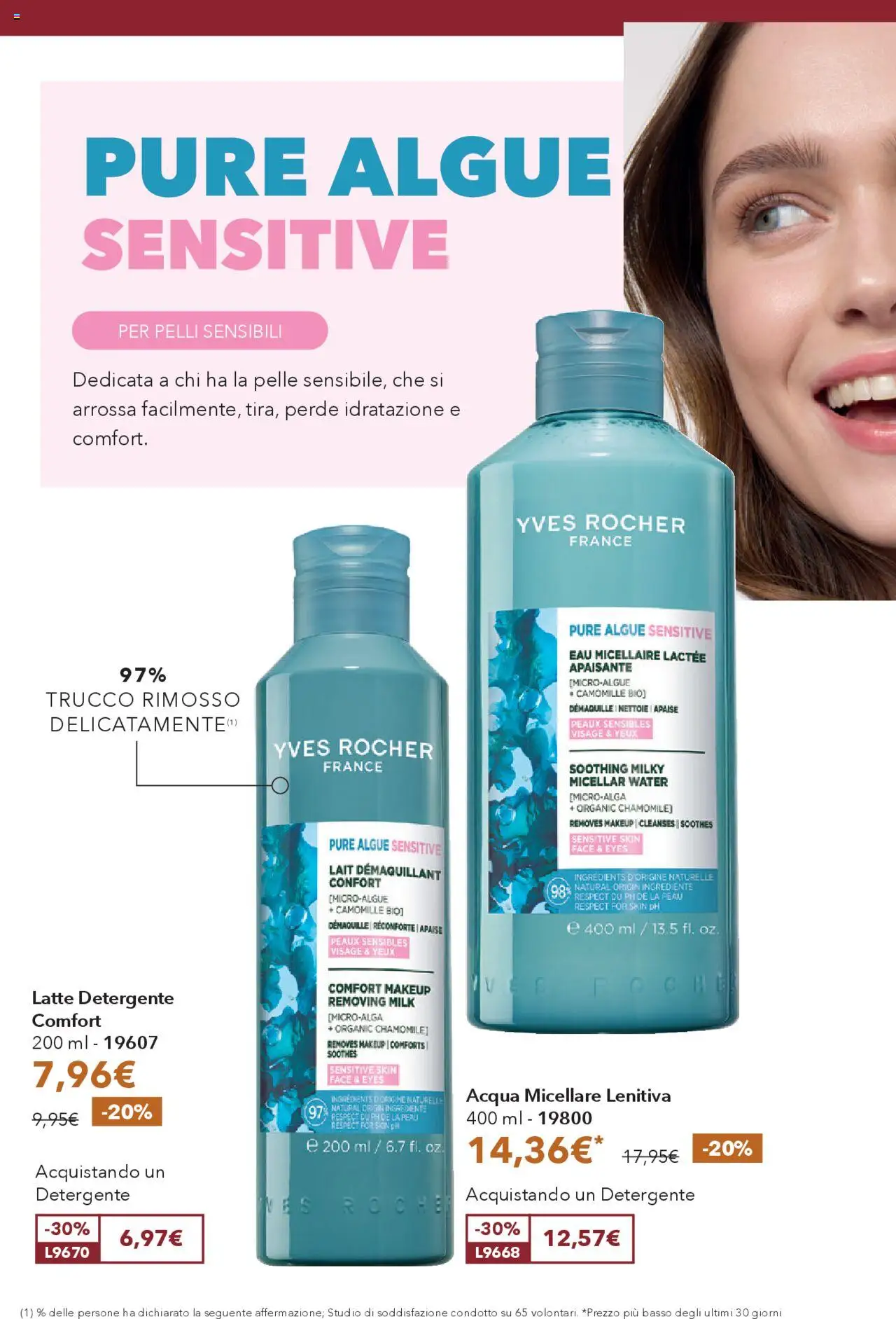 Volantino Yves Rocher del 17.10.2025 | Pagina: 30 | Prodotti: Acqua micellare, Acqua, Latte, Trucco