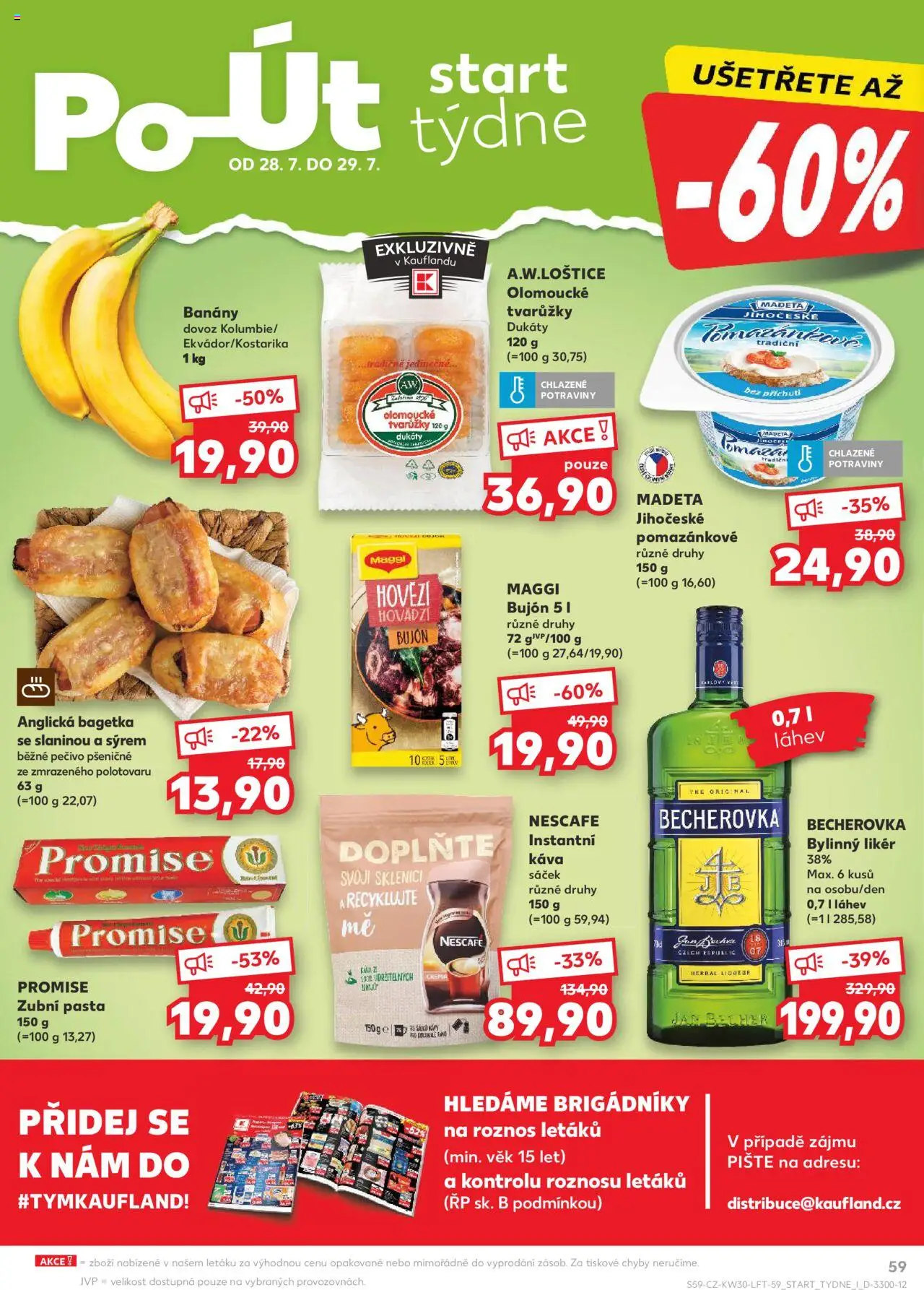Kaufland leták - Praha 8 od 23.07.2025 | Strana: 59 | Produkty: Maggi, Crema, Becherovka, Láhev