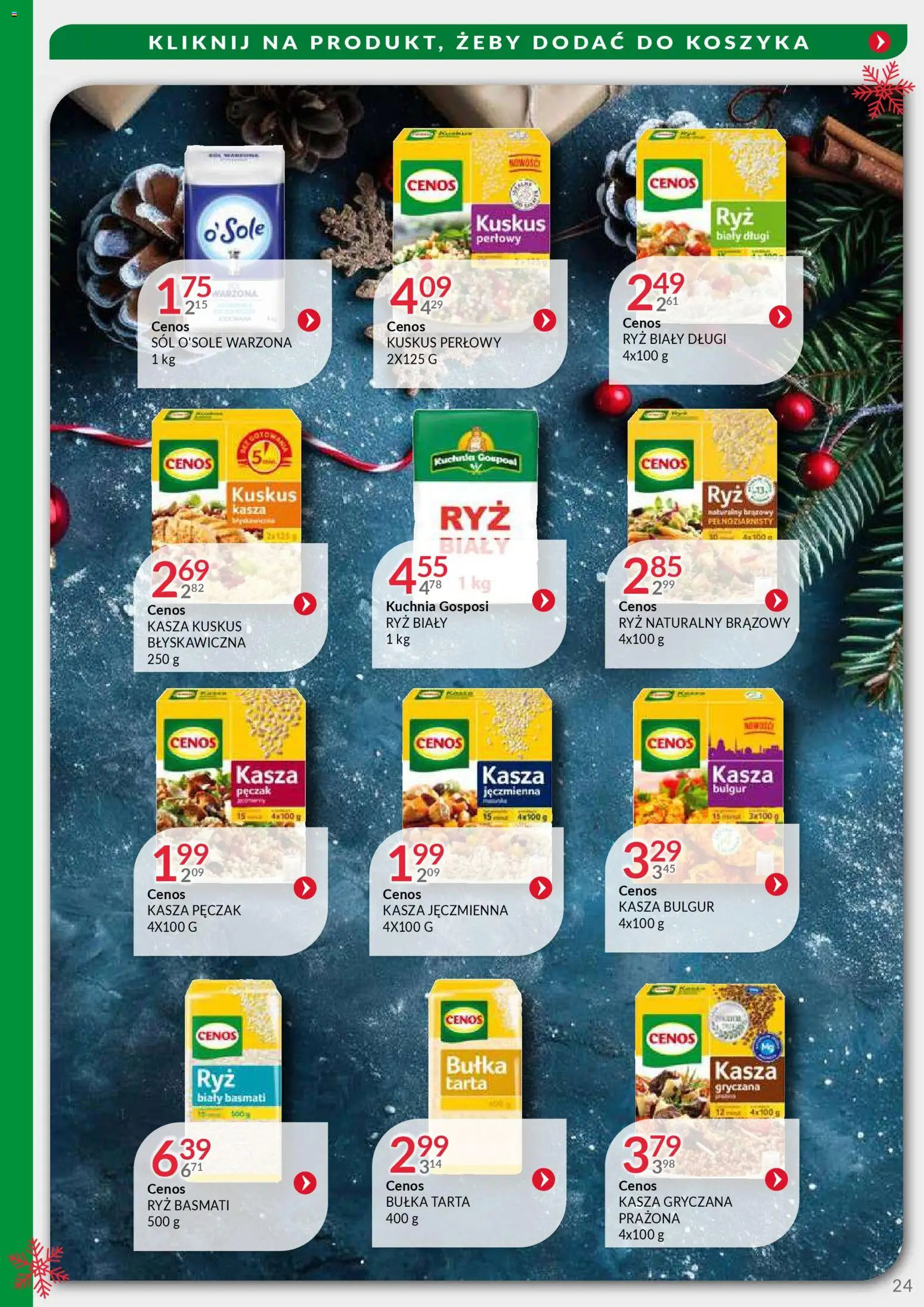 Eurocash Gazetka - Oferta Handlowa MR Południowy Wschód od 24.11.2025 | Strona: 24 | Produkty: Kuskus perłowy, Bułka tarta, Ryż basmati, Sól